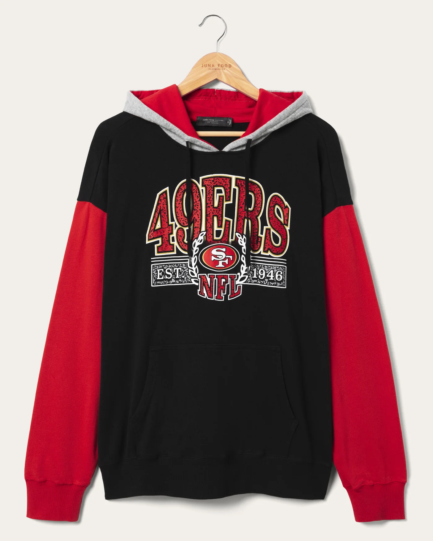 San Francisco 49ers Tri Color Block Hoodie