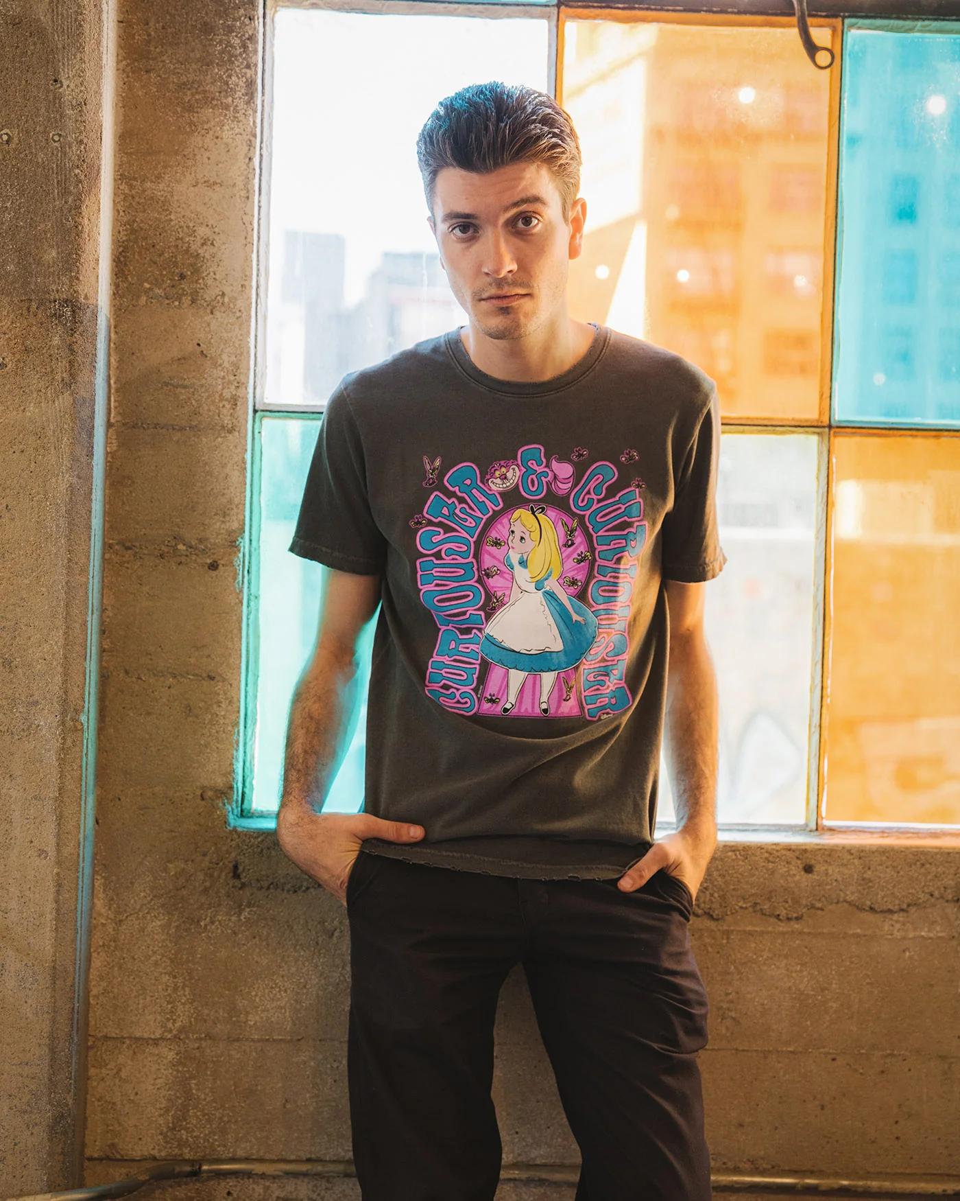 Disney's Alice In Wonderland Curiouser Vintage Tee - Image 2
