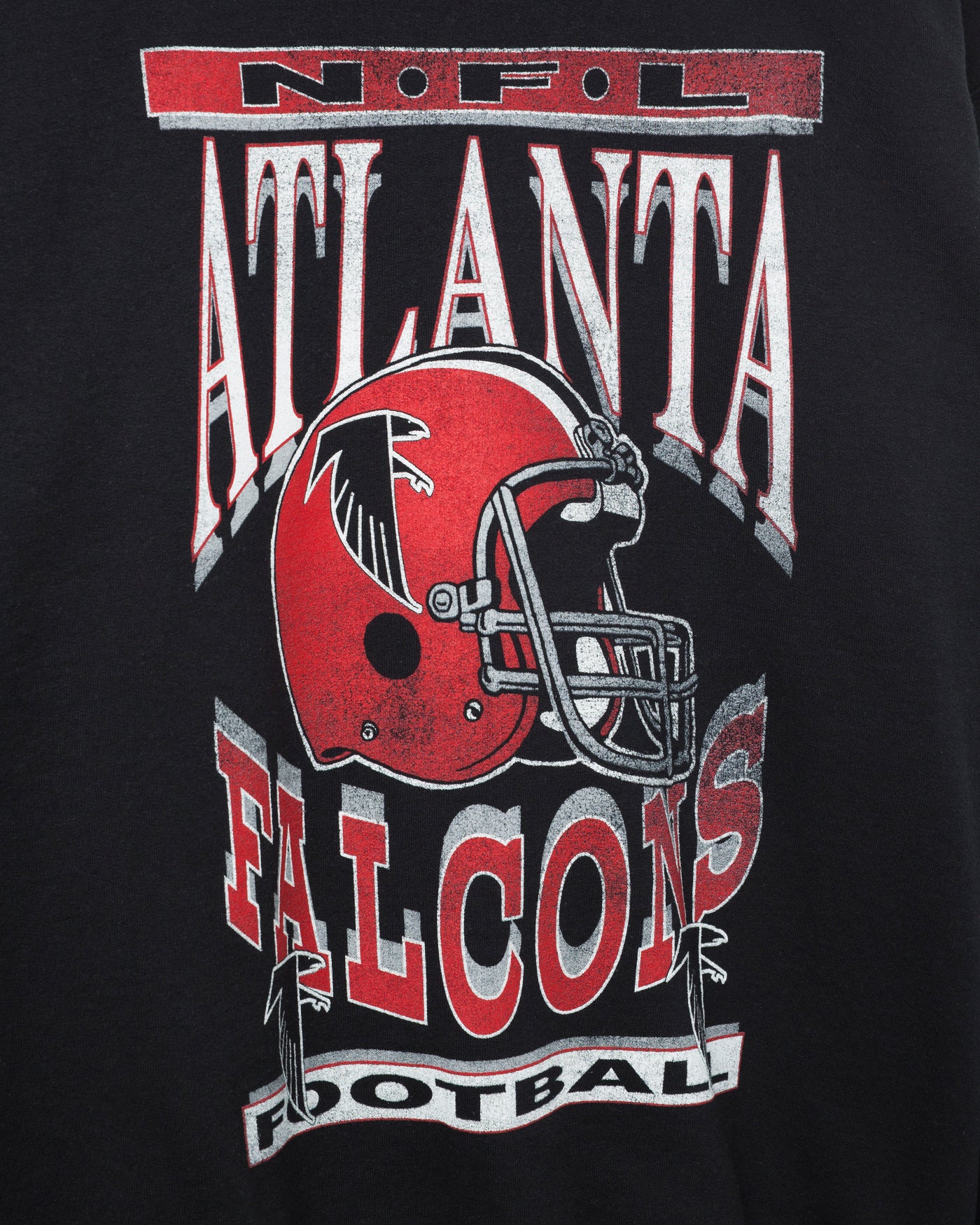 Atlanta Falcons Helmet Flea Market Crew Fleece - Image 3