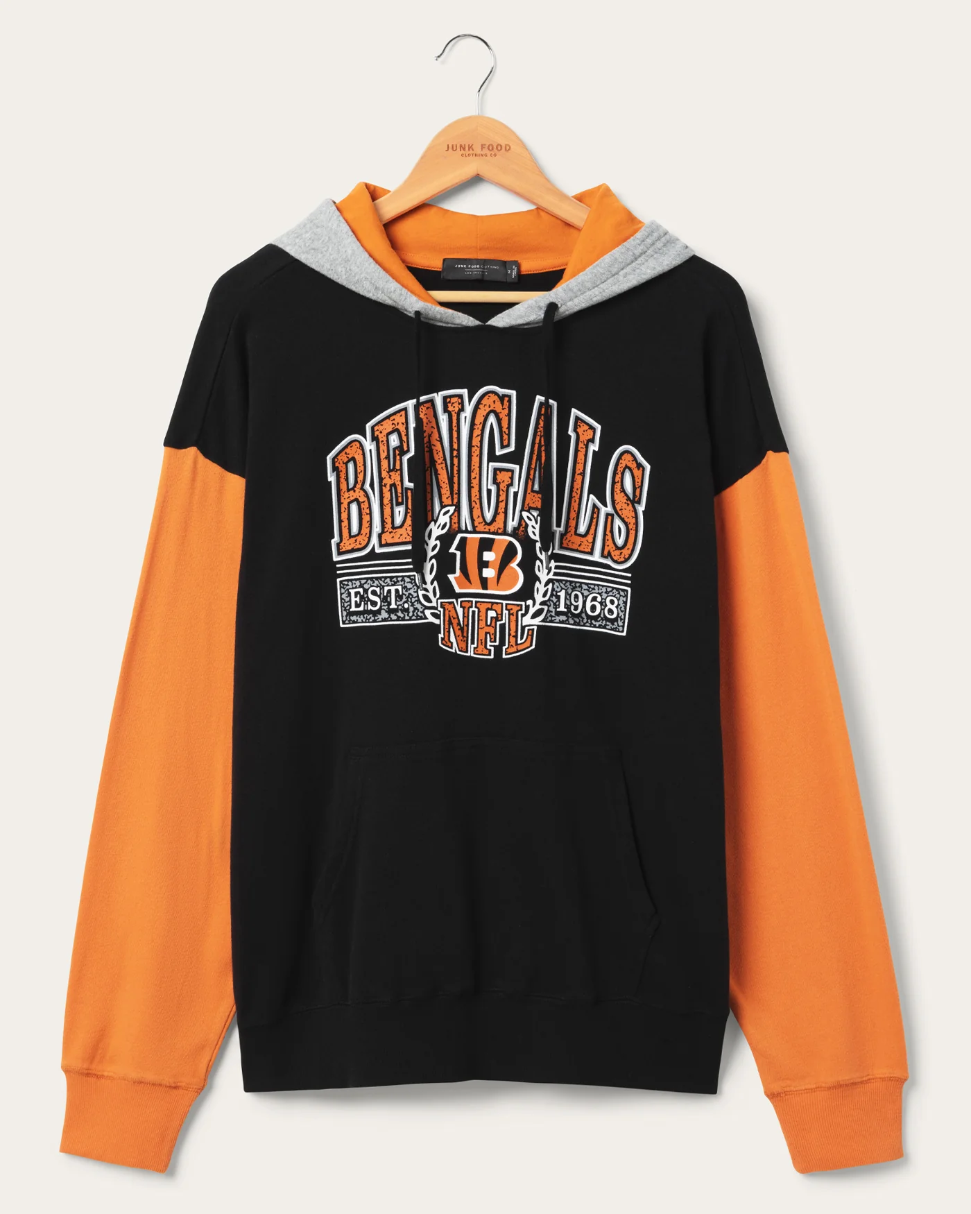 Cincinnati Bengals Tri Color Block Hoodie