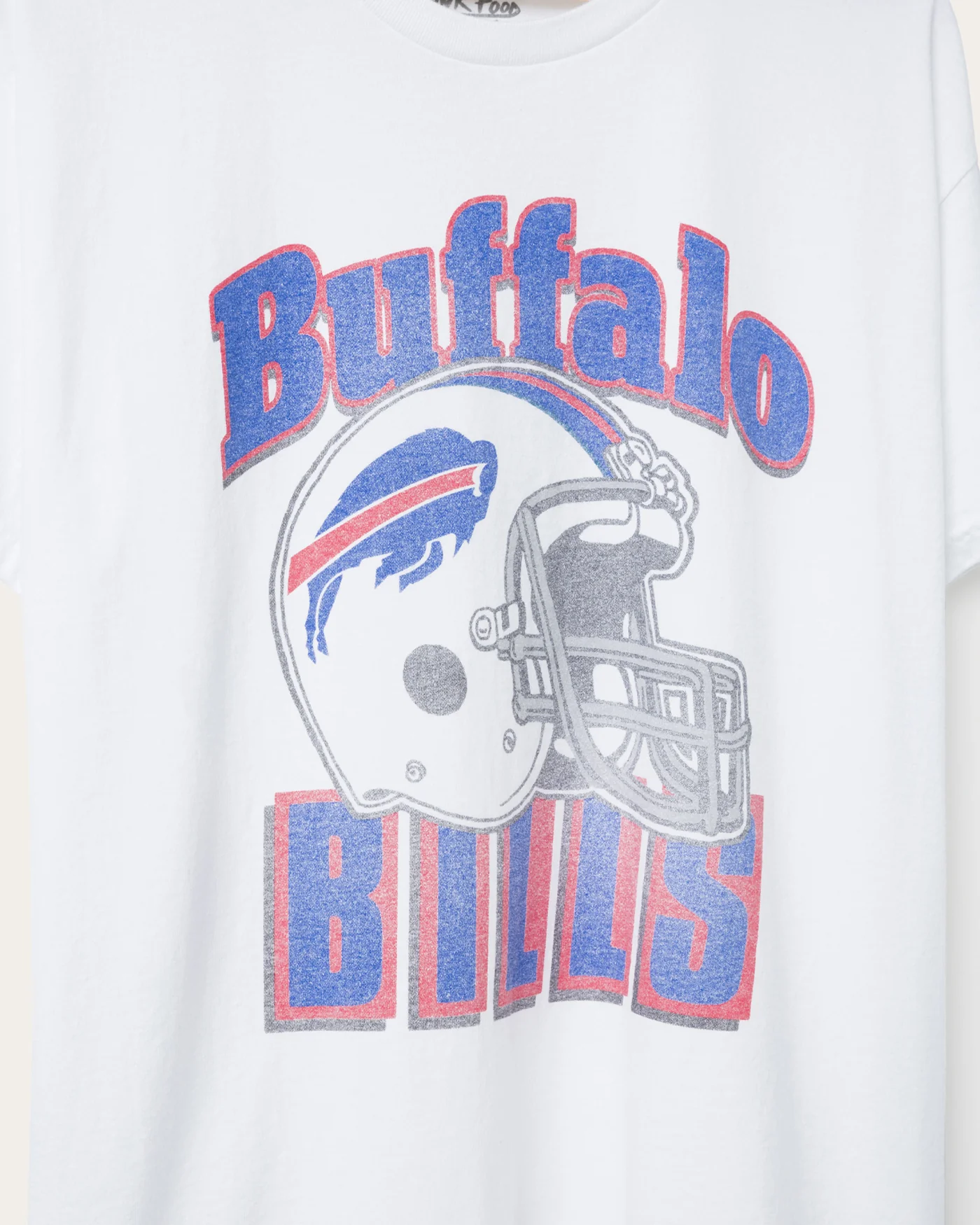 Buffalo Bills Throwback Helmet Flea Market Tee - Image 4