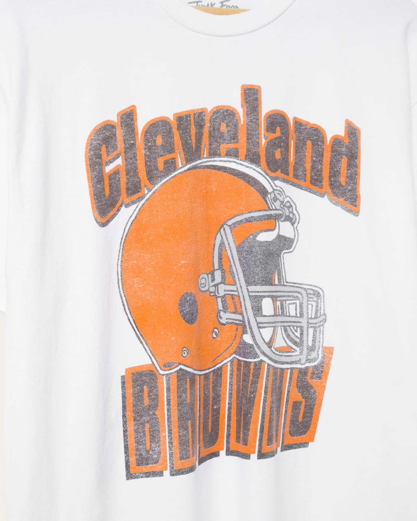 Cleveland Browns Throwback Helmet Flea Market Tee - Image 5
