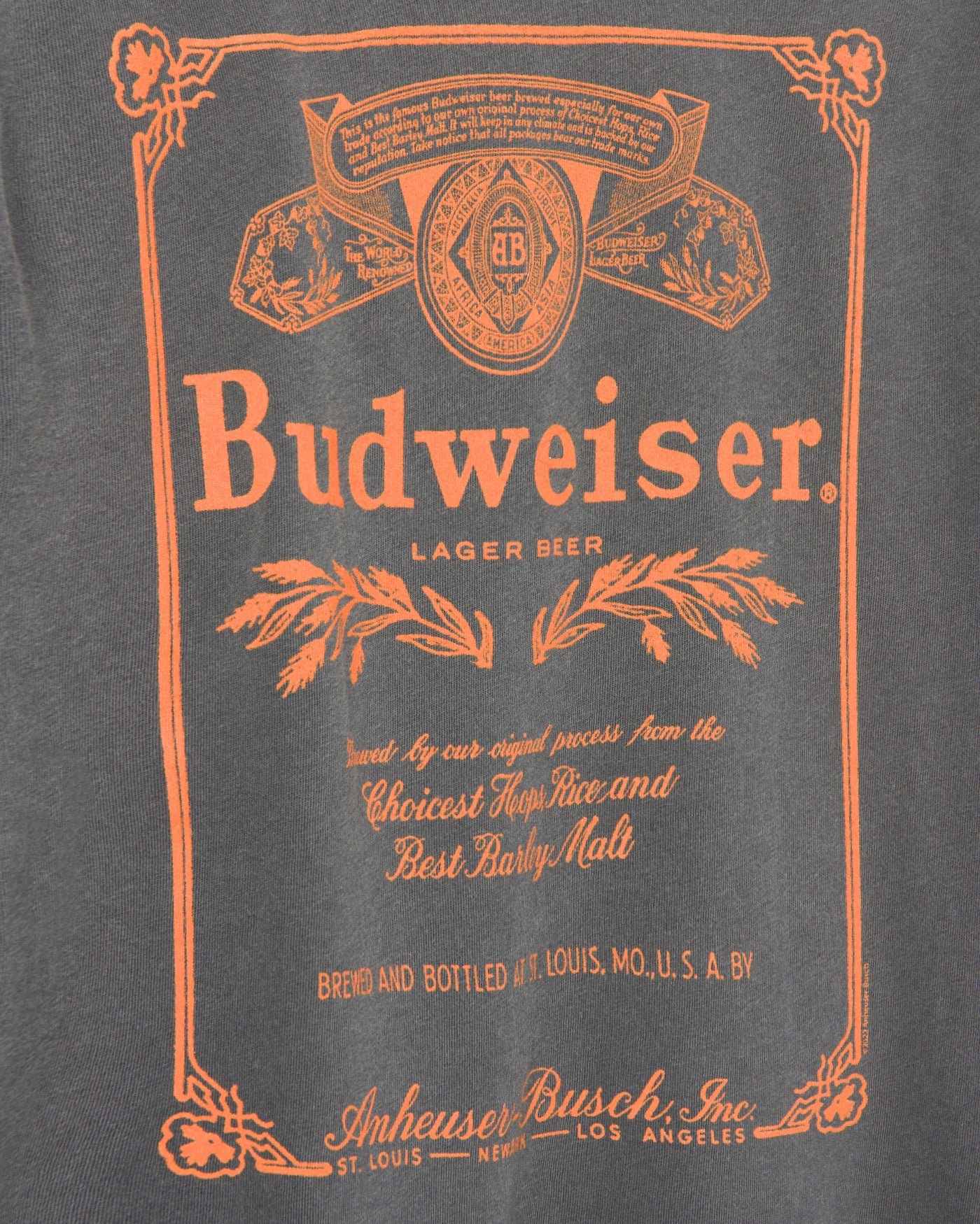 Budweiser Classic Logo Vintage Tee - Image 5