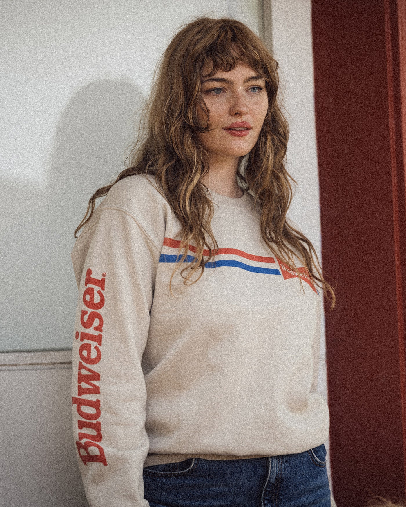 Budweiser Striped Flea Market Fleece - Image 3