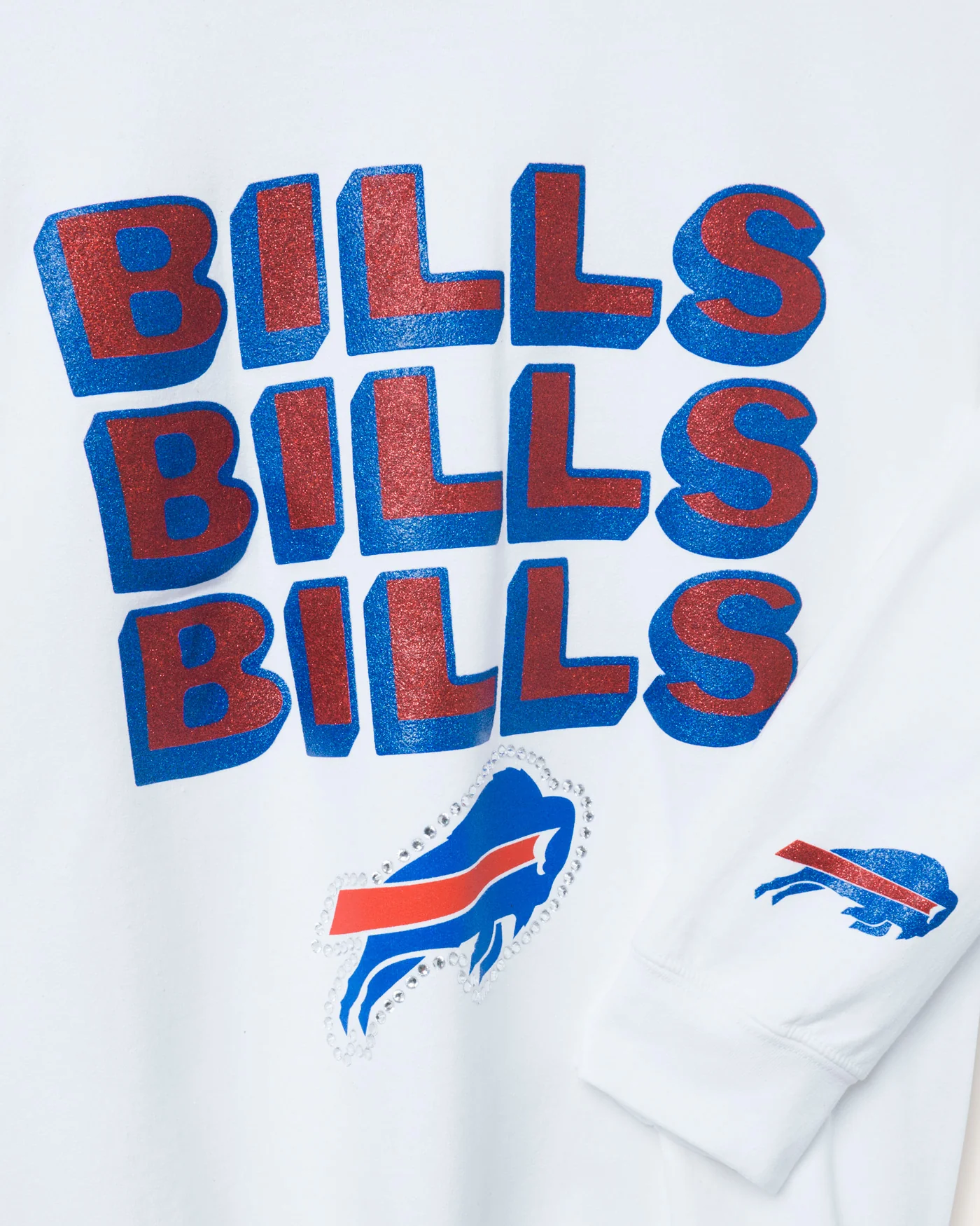 Buffalo Bills Repeat Bling Flea Market Crew Fleece - Image 5