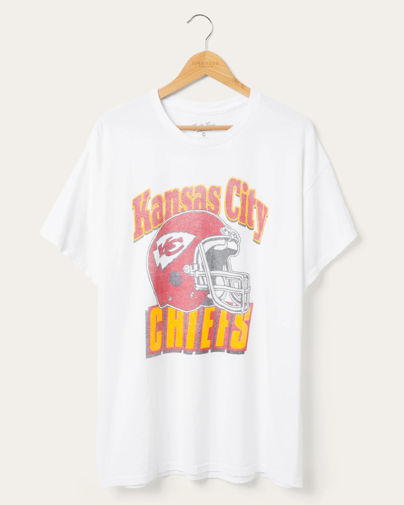 Kansas City Chiefs Throwback Helmet Flea Market Tee