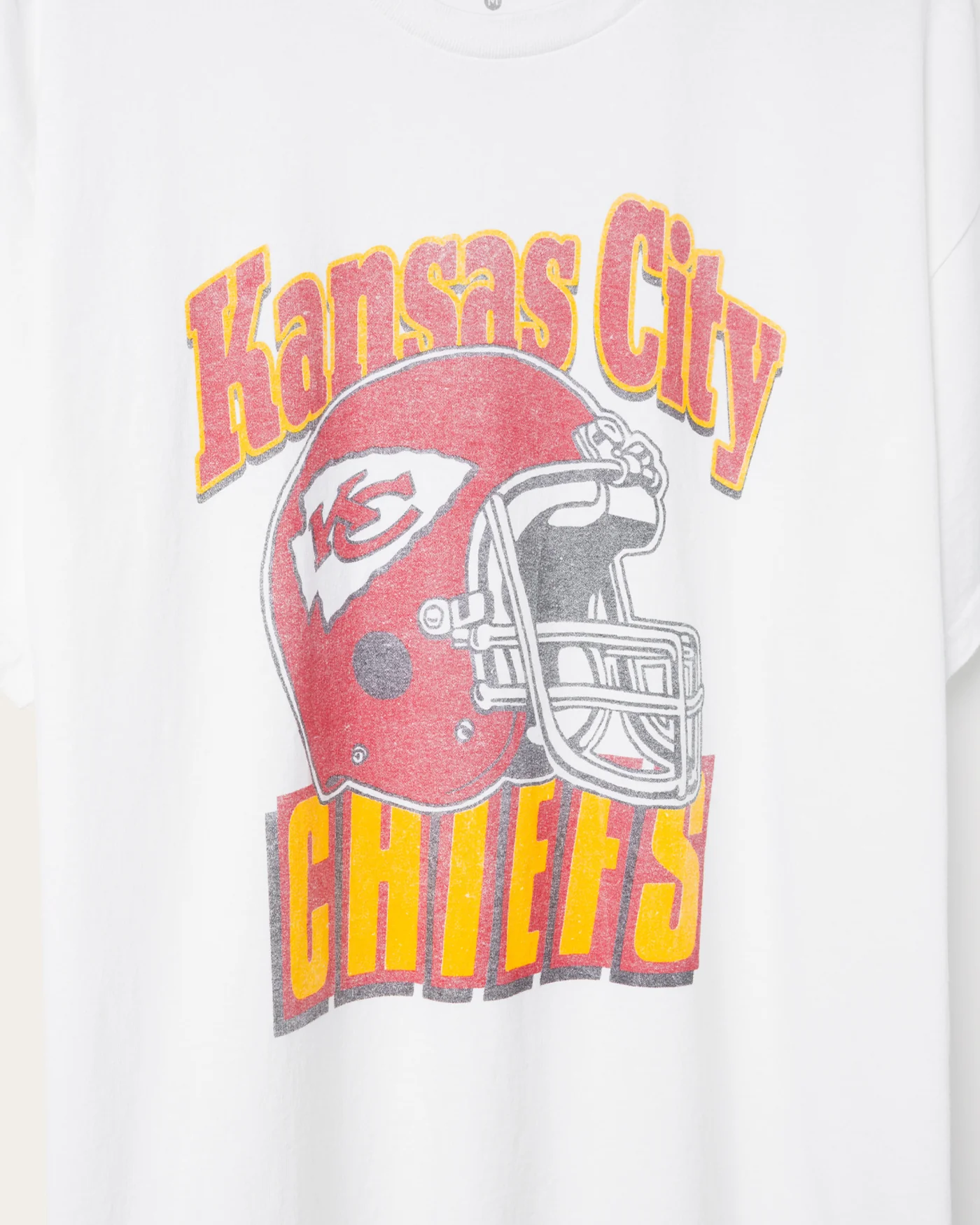 Kansas City Chiefs Throwback Helmet Flea Market Tee - Image 4