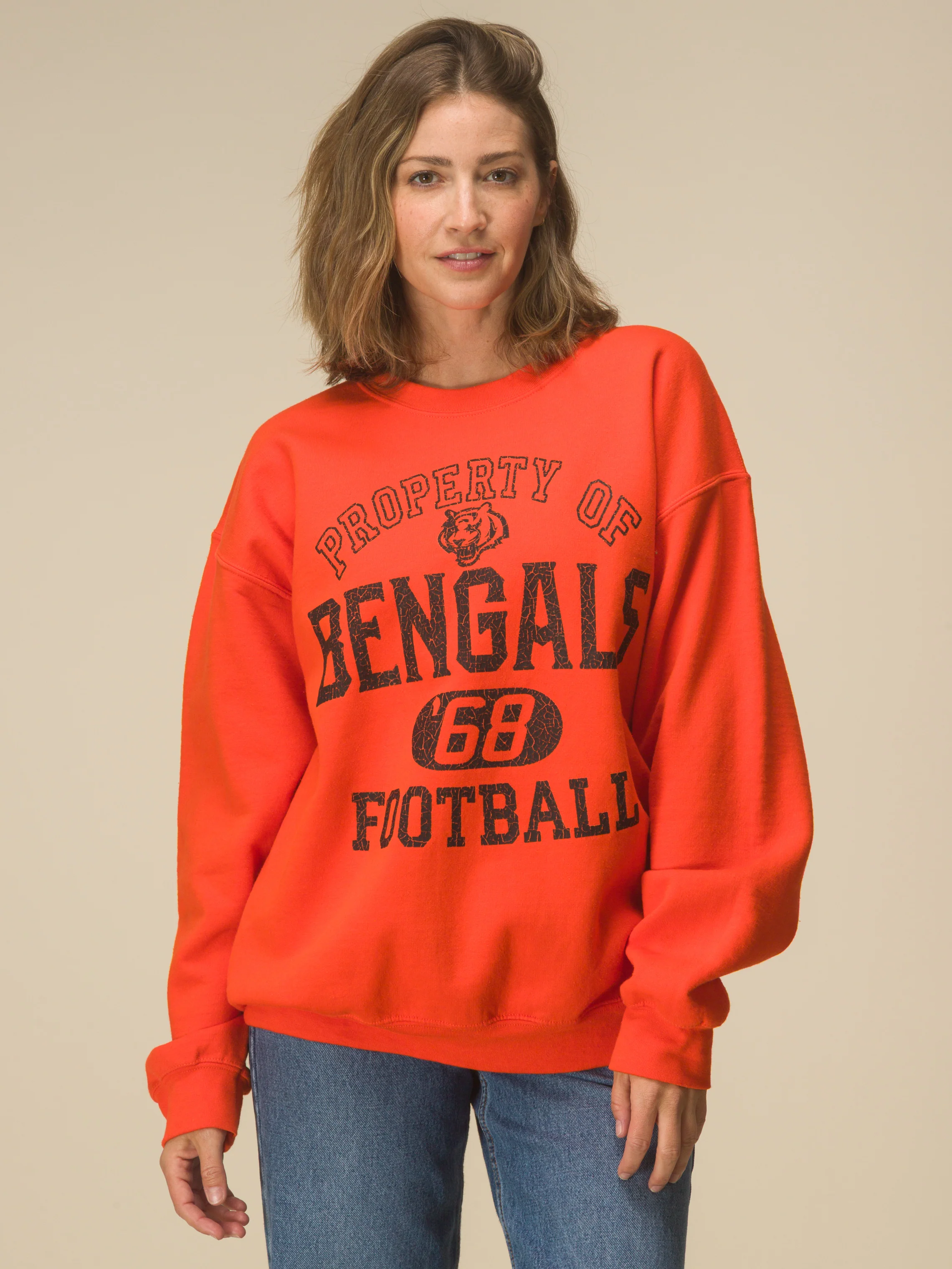 Cincinnati Bengals Property Flea Market Crew Fleece - Image 3