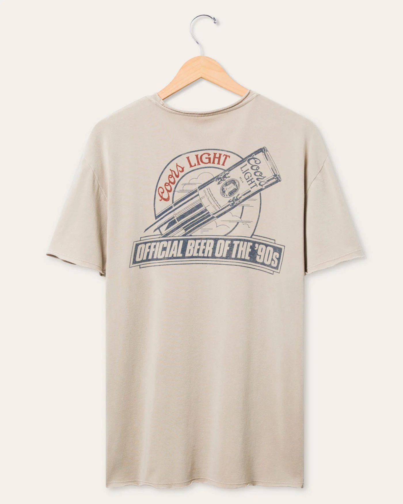 Coors Light Offical Beer of the 90's Fleece Cut Off Tee - Image 2