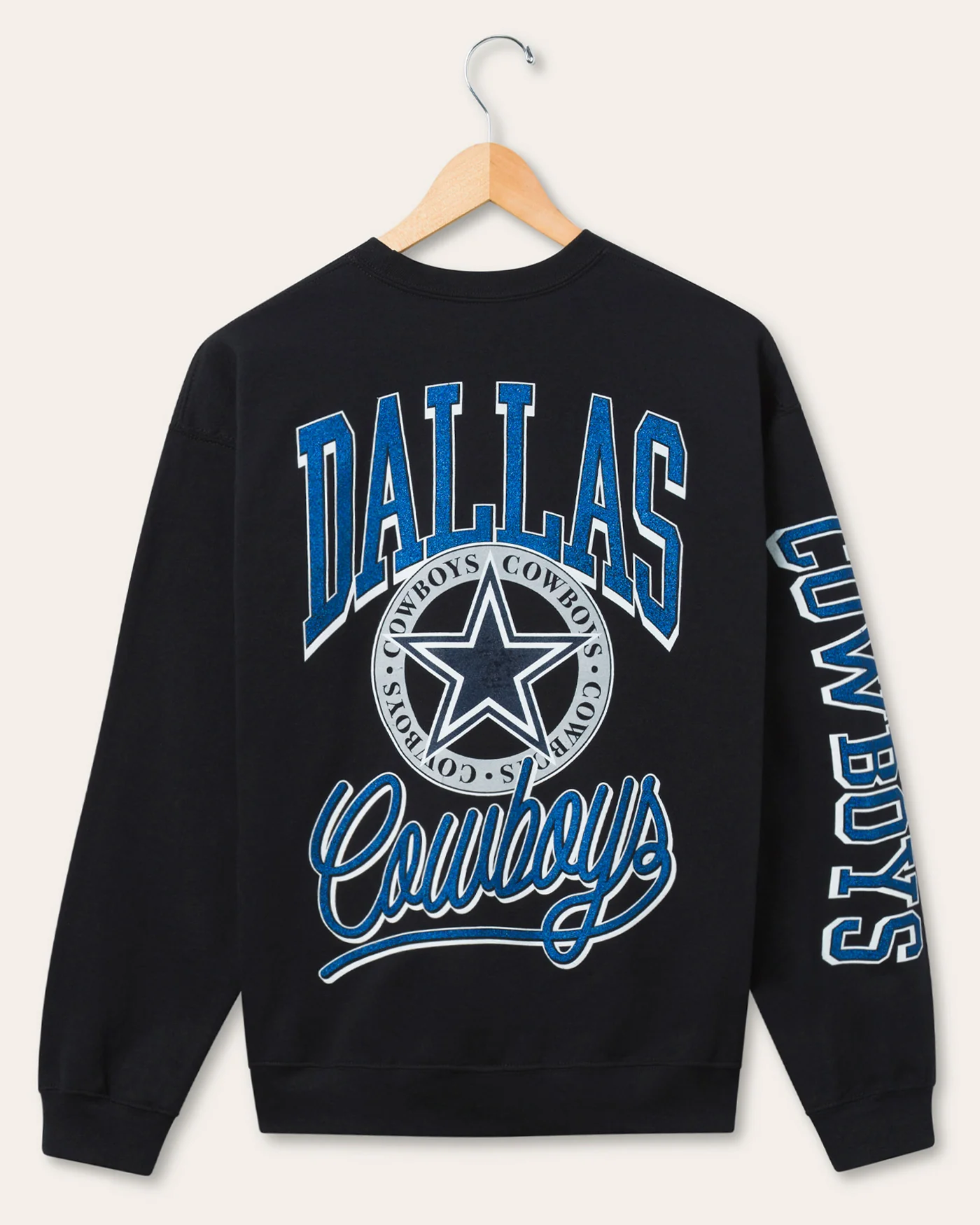 Dallas Cowboys Glitter Flea Market Crew Fleece - Image 2