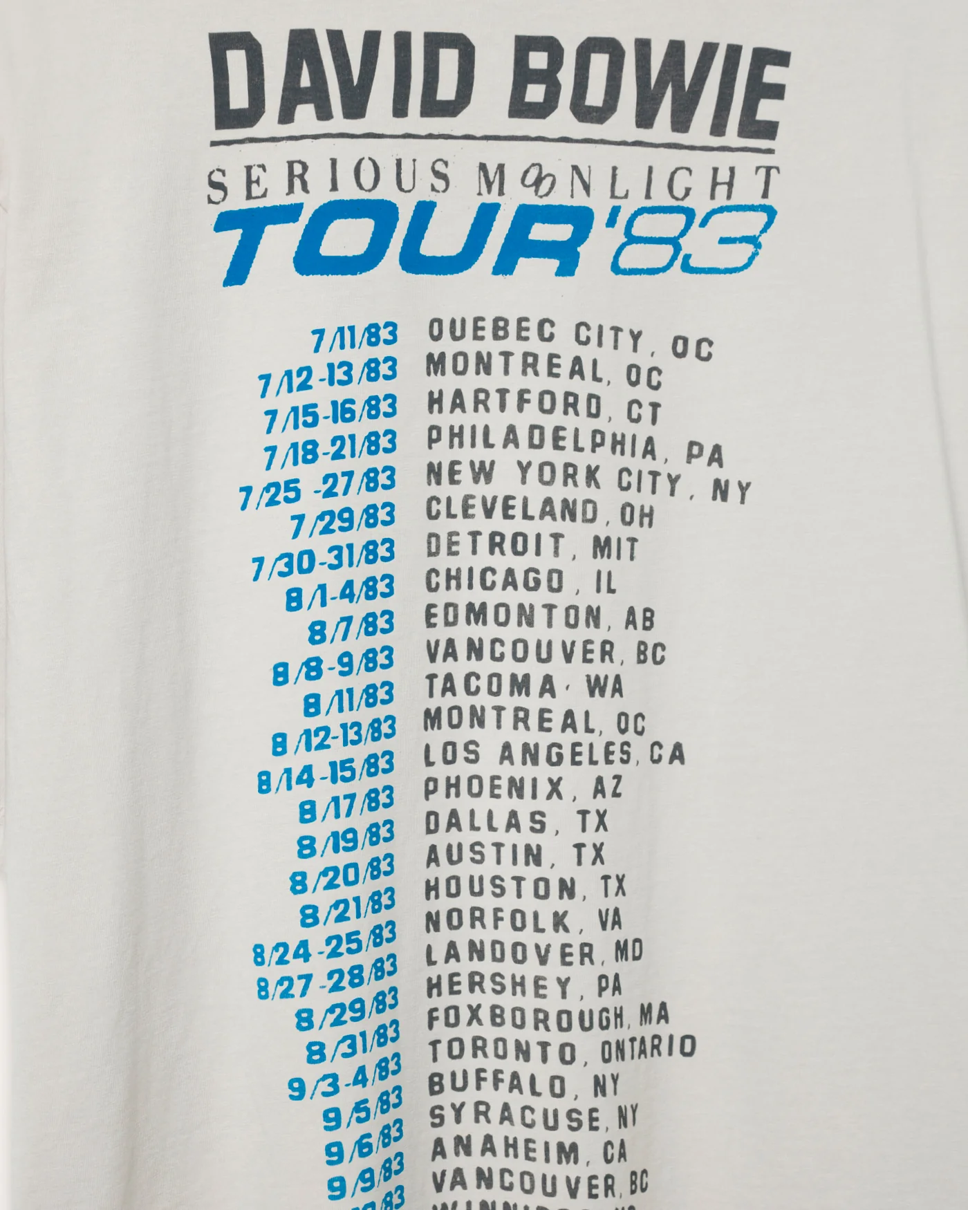 David Bowie '83 Hockey Tee - Image 6