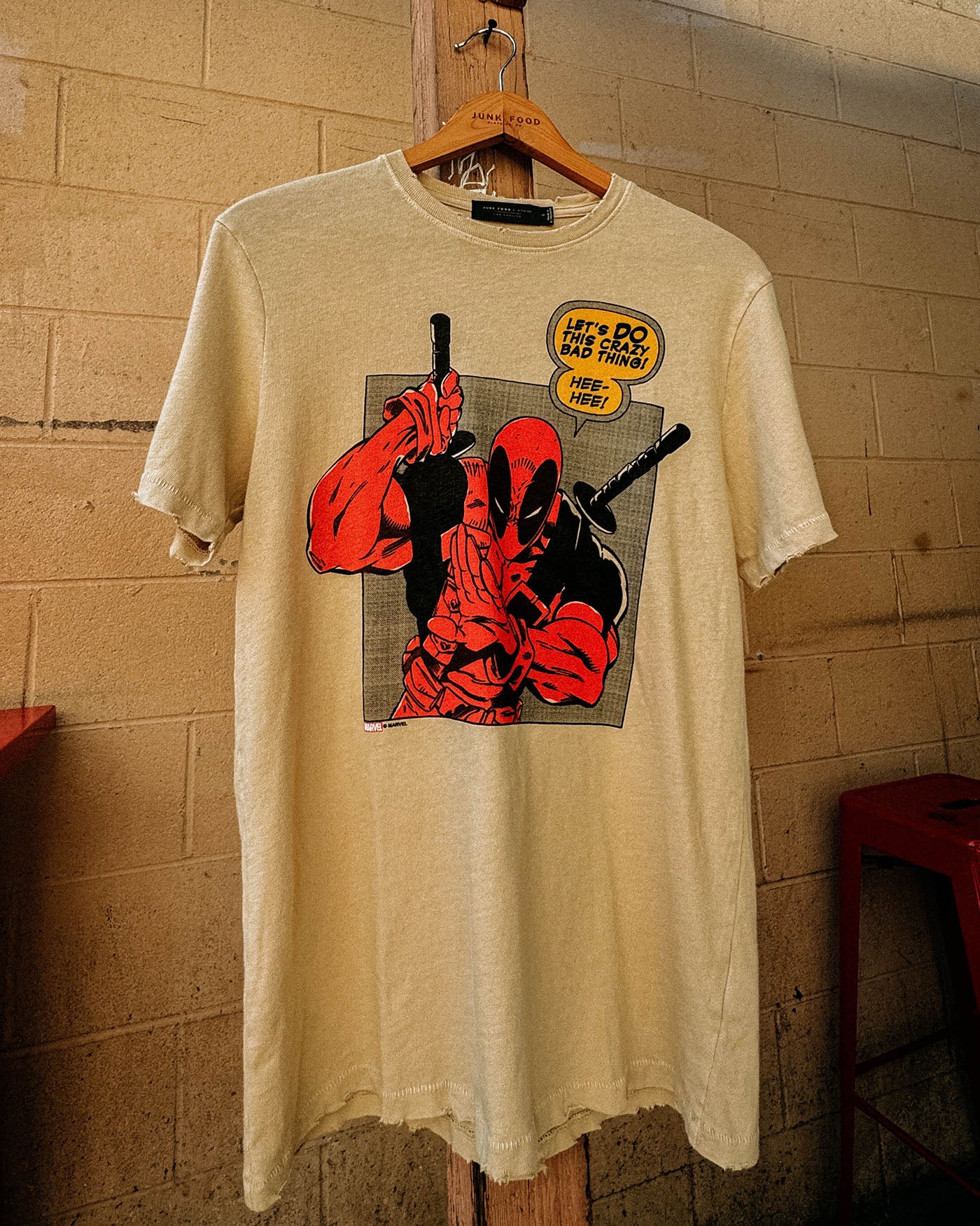 Deadpool Let's Do This Vintage Tee - Image 4