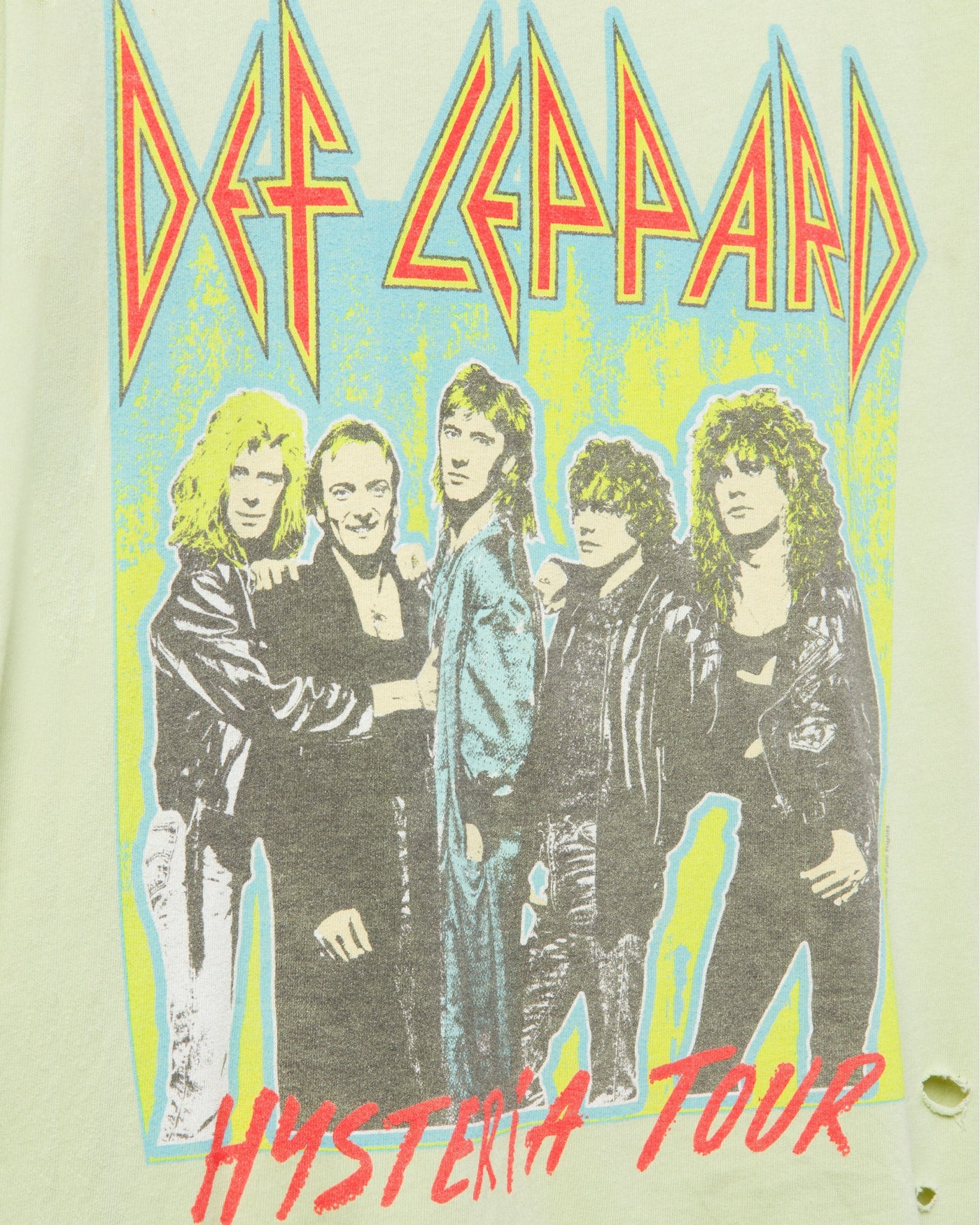 Def Leppard Hysteria Tour Vintage Destroy Tee - Image 5