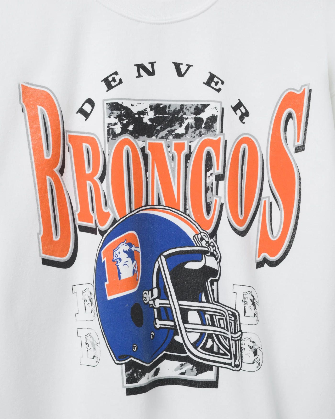 Denver Broncos Conversion Flea Market Crew Fleece - Image 3