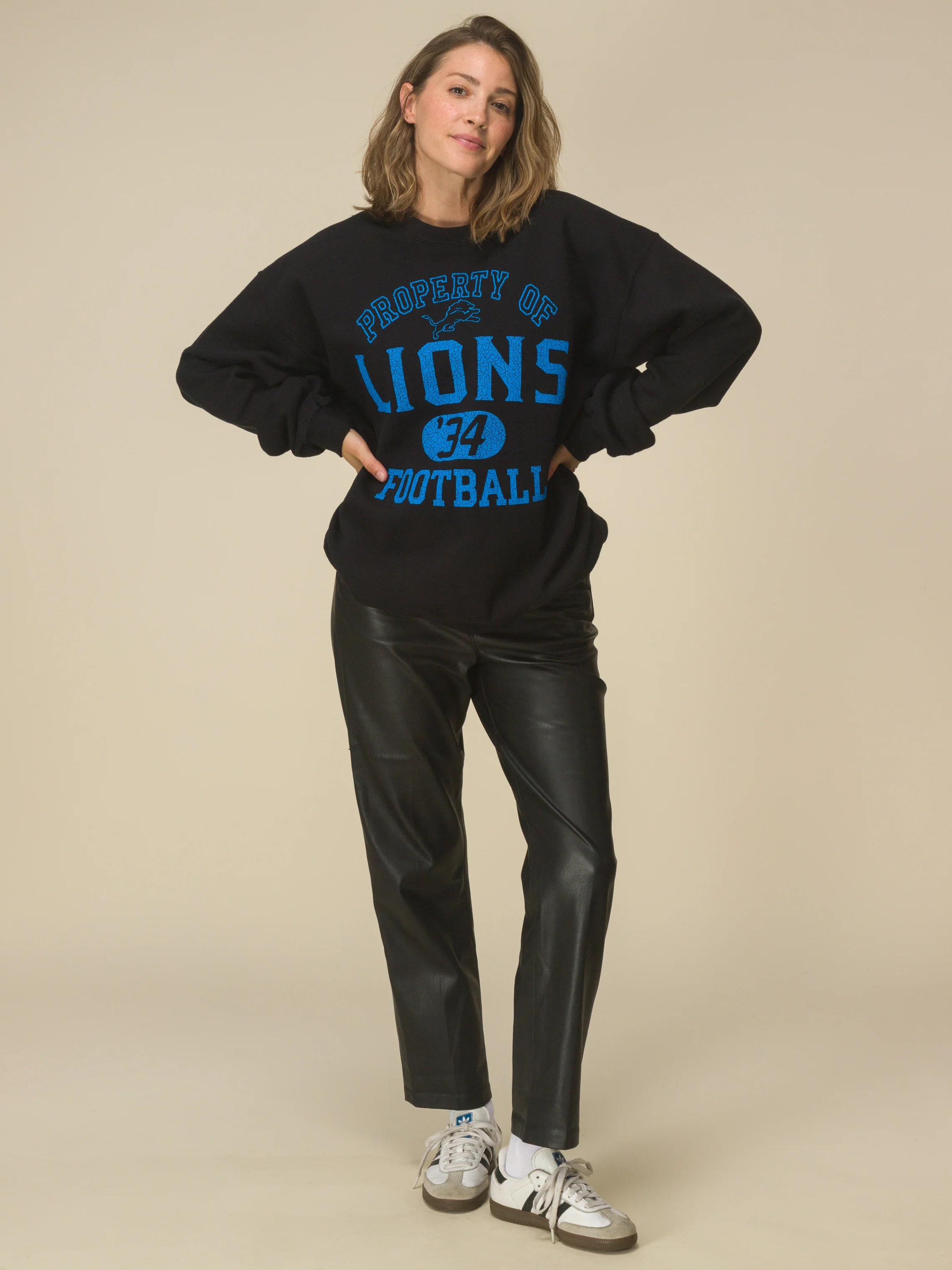 Detroit Lions Property Flea Market Crew Fleece - Image 2