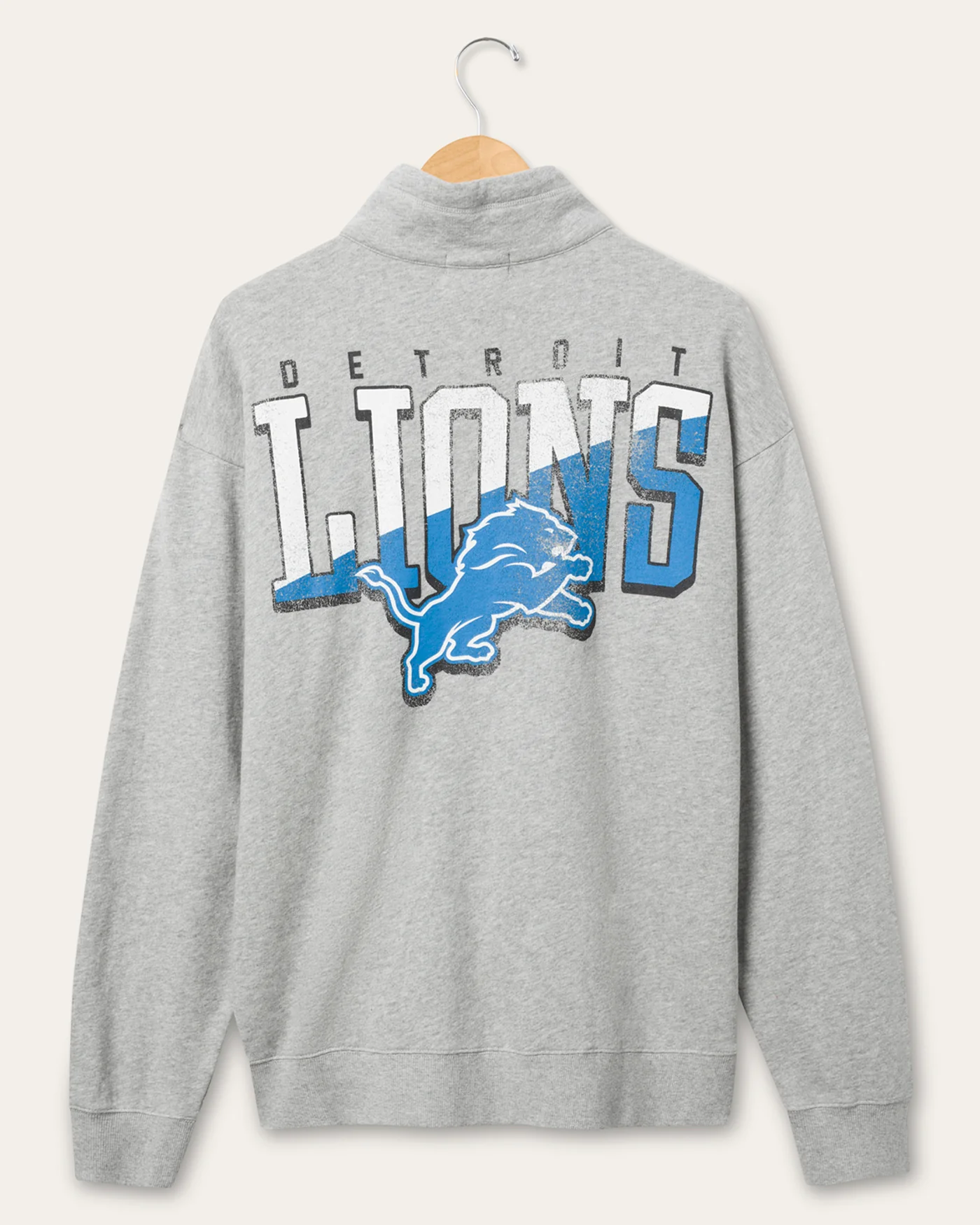 Detroit Lions Slant Button Up Fleece - Image 2