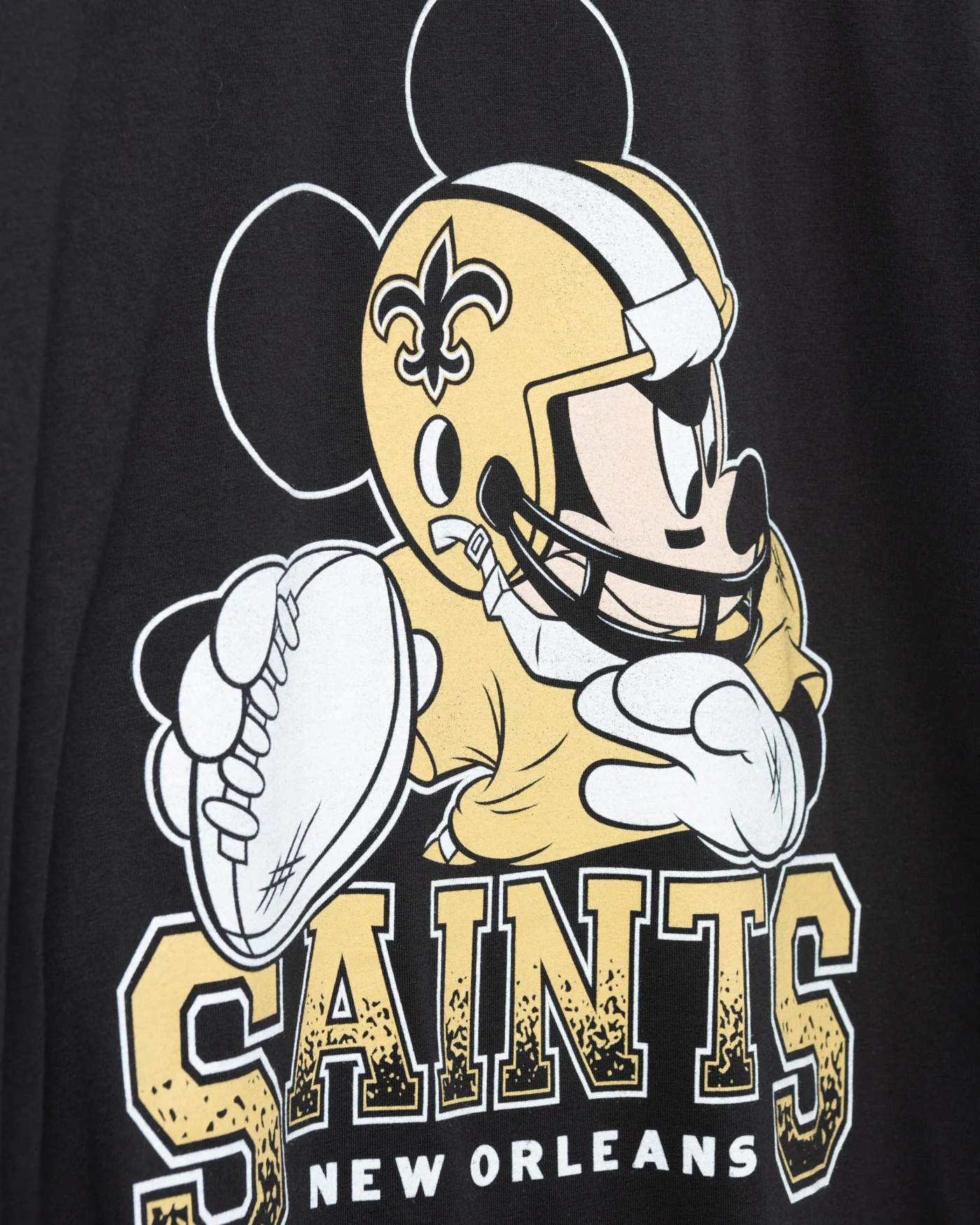 Disney x Junk Food x NFL Mickey Quarterback Saints Tee - Image 2