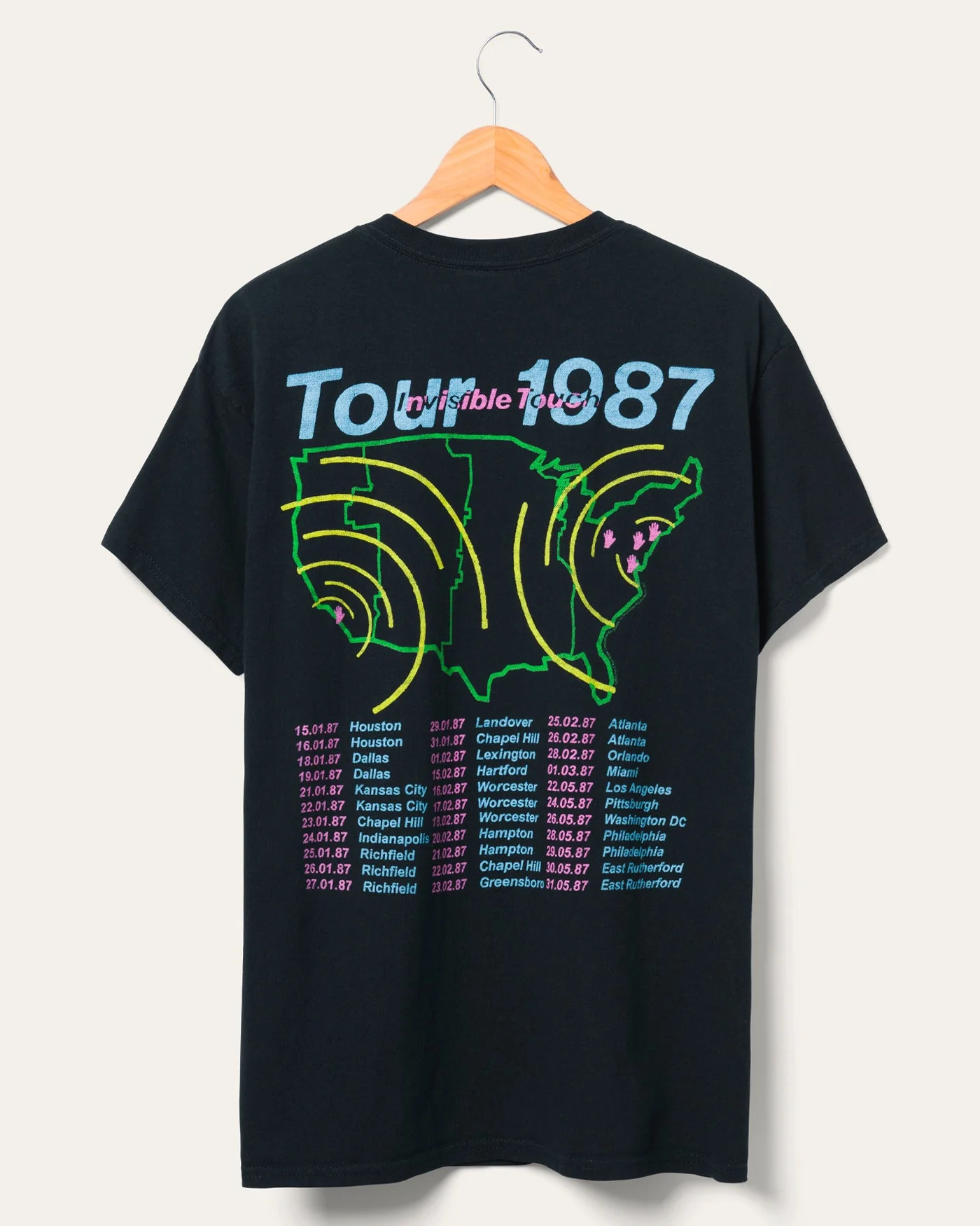 Genesis Invisible Touch Tour 1987 Flea Market Tee - Image 5