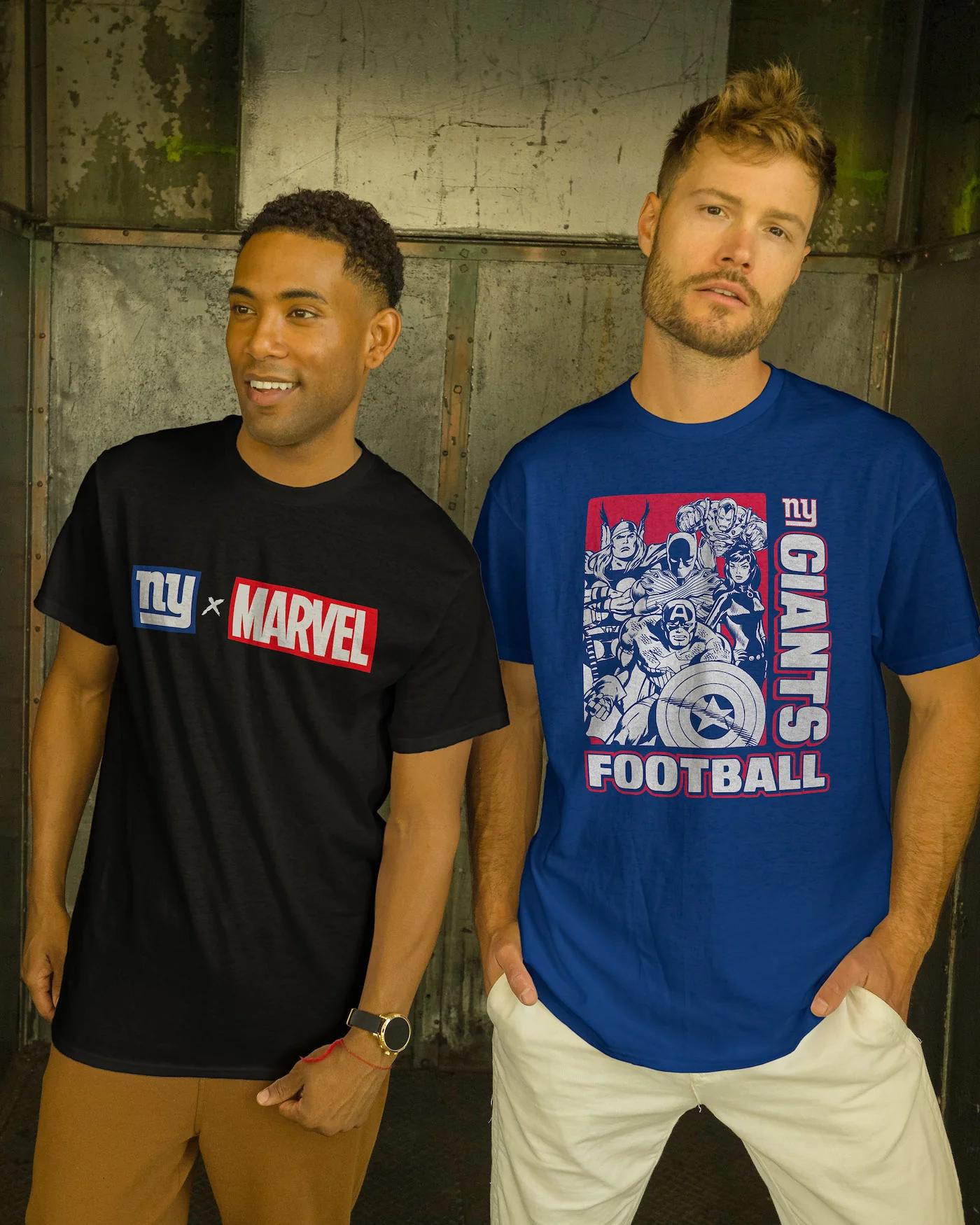 NY Giants x Marvel Logo Fan Tee - Image 2