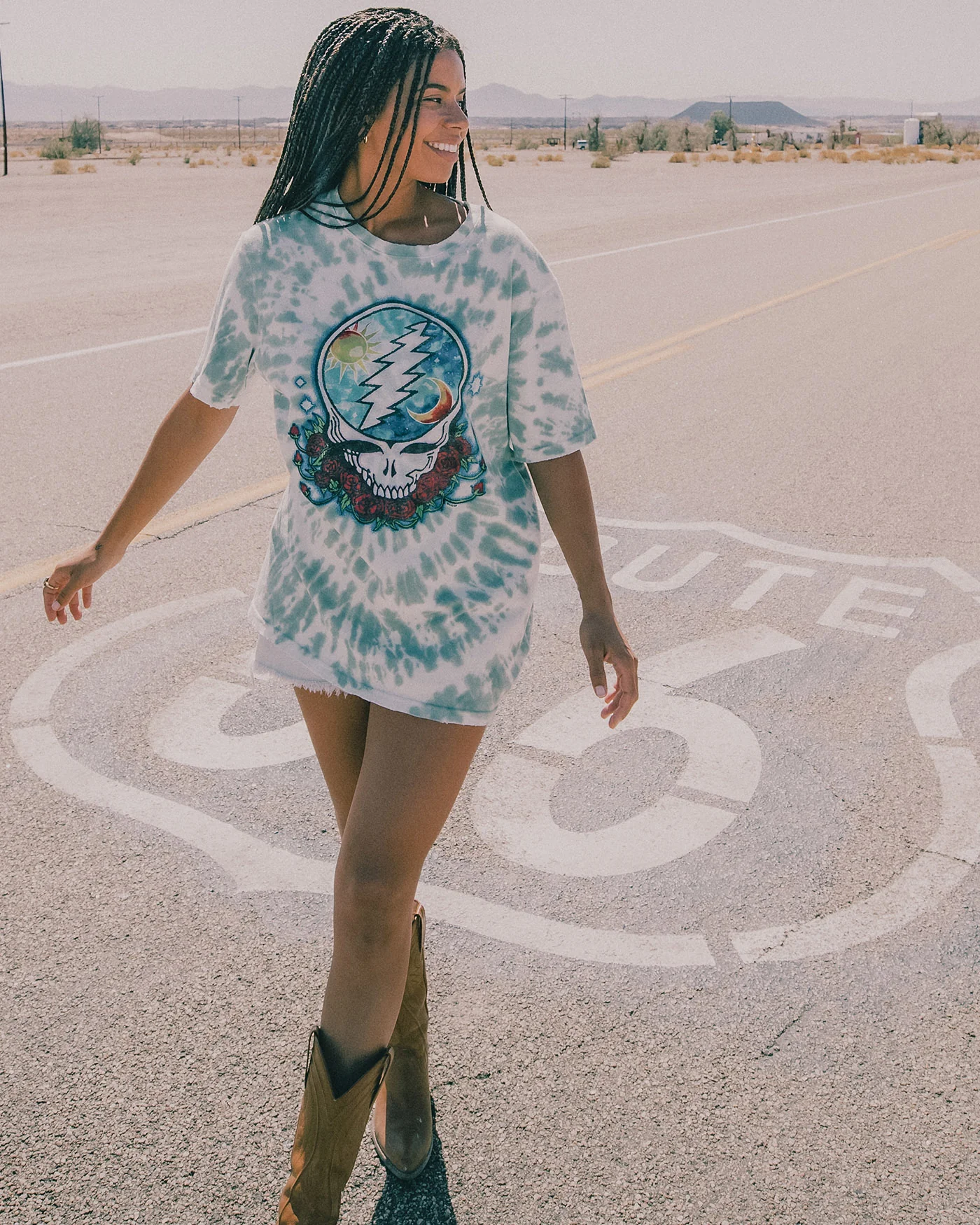 Grateful Dead Sun Moon Vintage Tee - Image 3