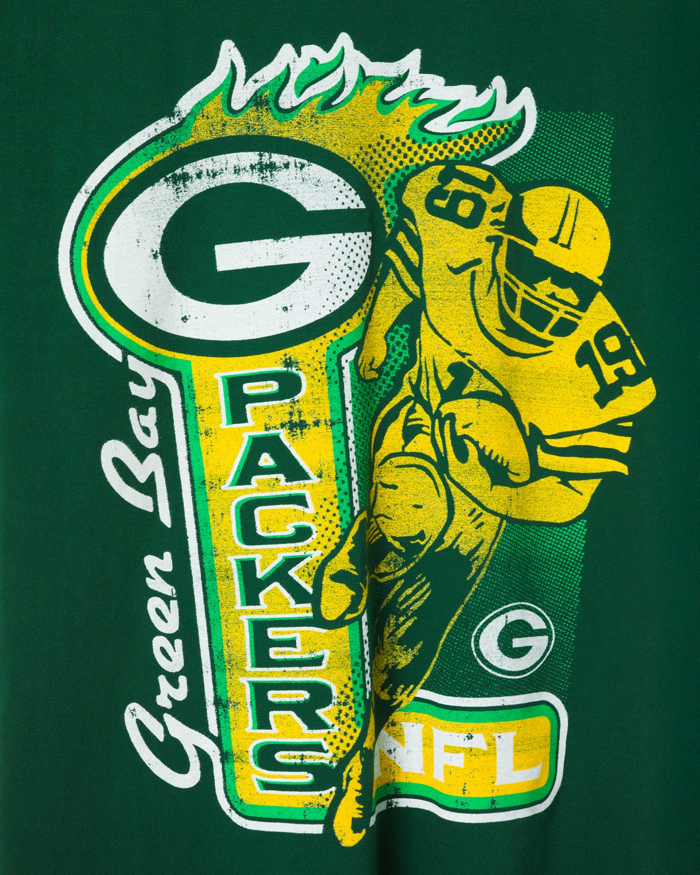 Green Bay Packers Running Back Vintage Tee - Image 3