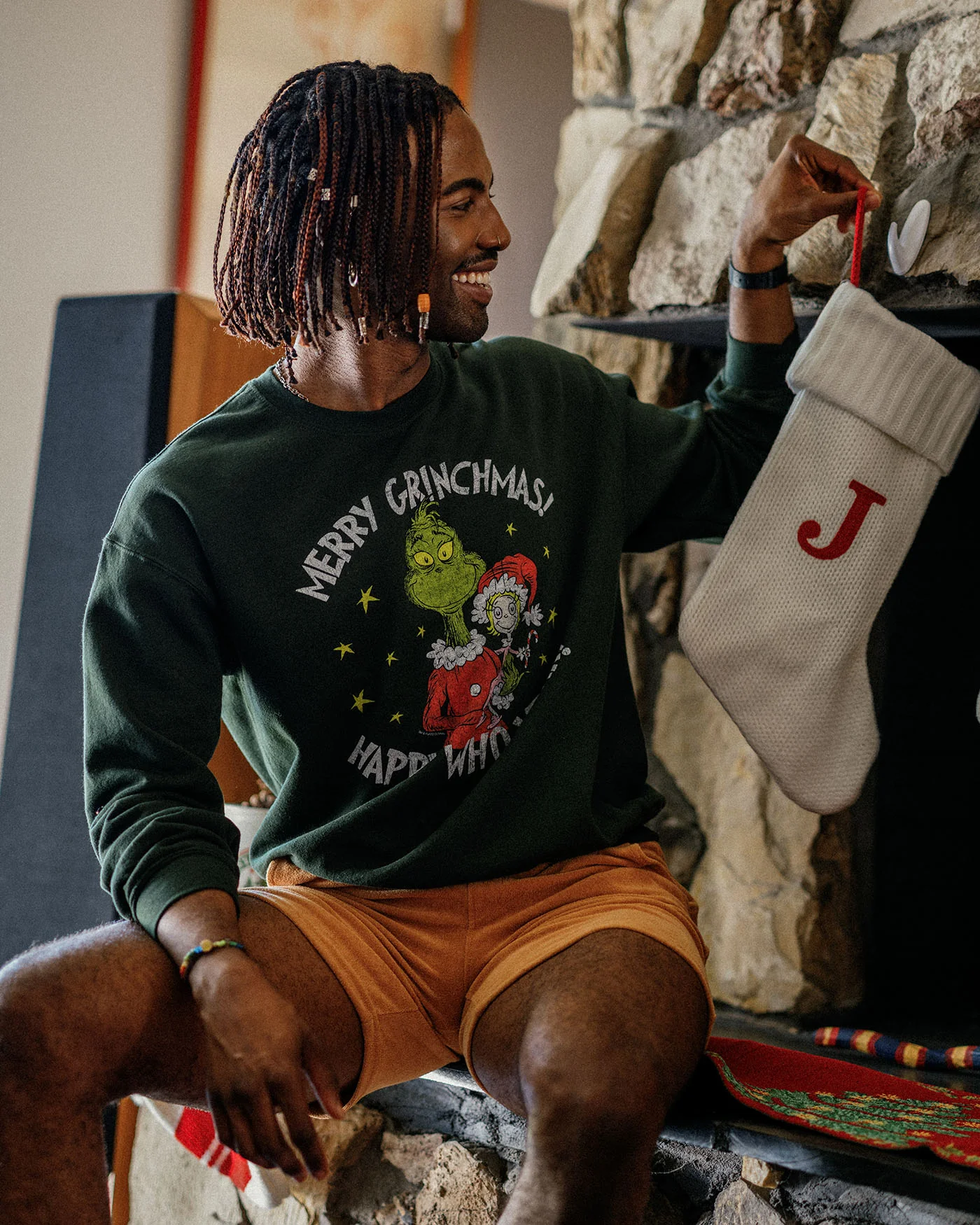 Grinch Merry Grinchmas Flea Market Fleece - Image 2