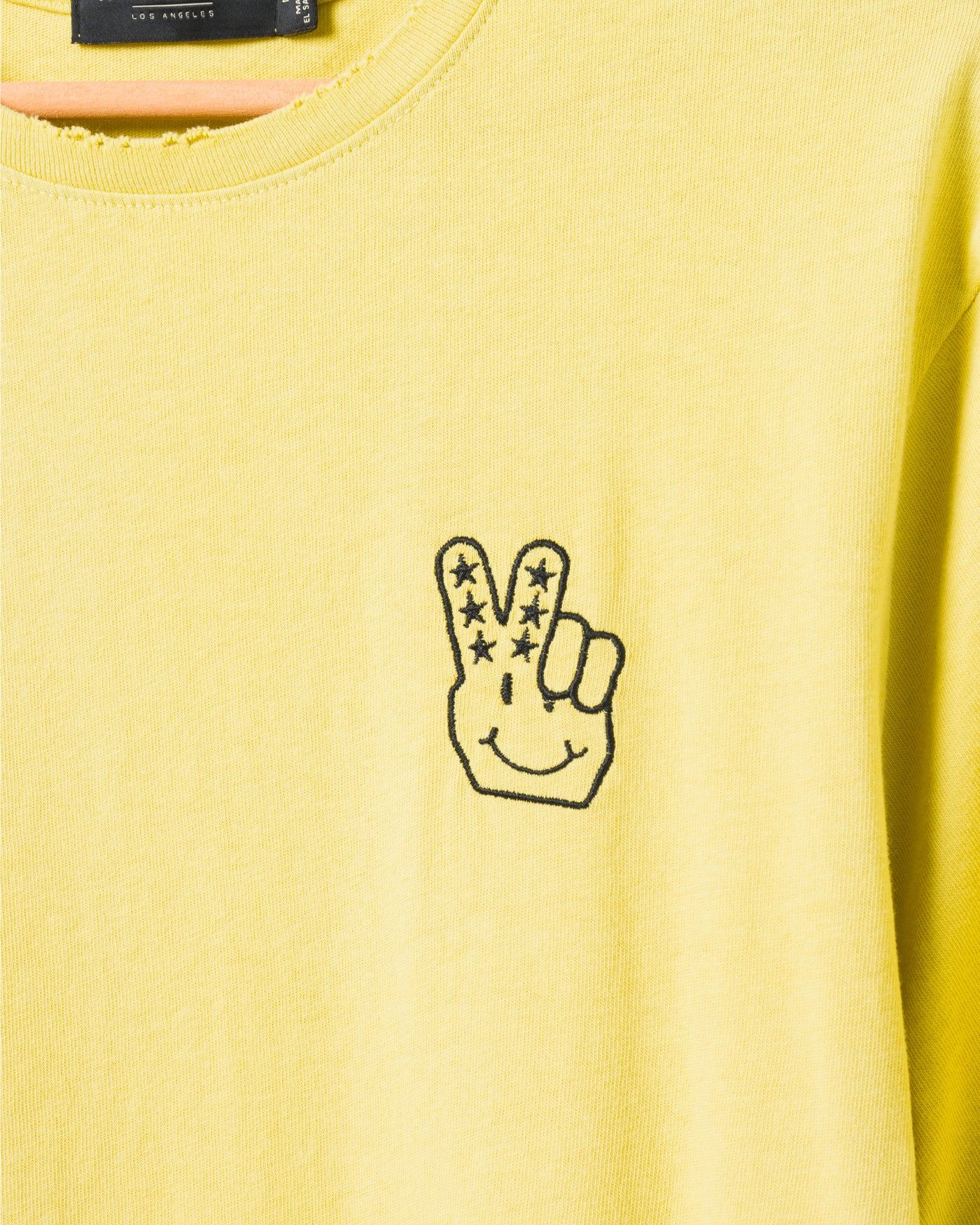 JF Peace + Smiles Logo Embroidered Vintage Tee - Image 5
