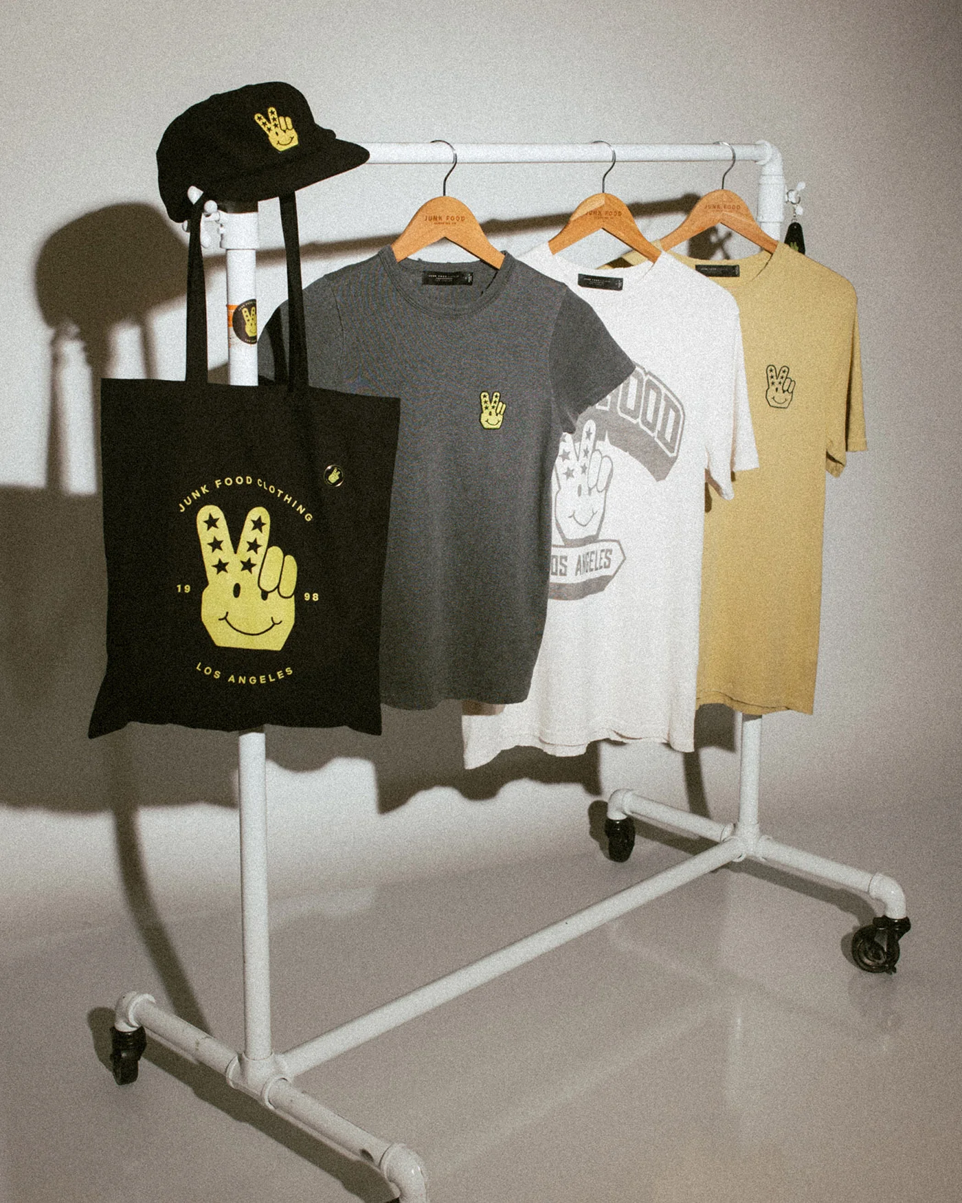 JF Peace + Smiles Logo Embroidered Vintage Tee - Image 6