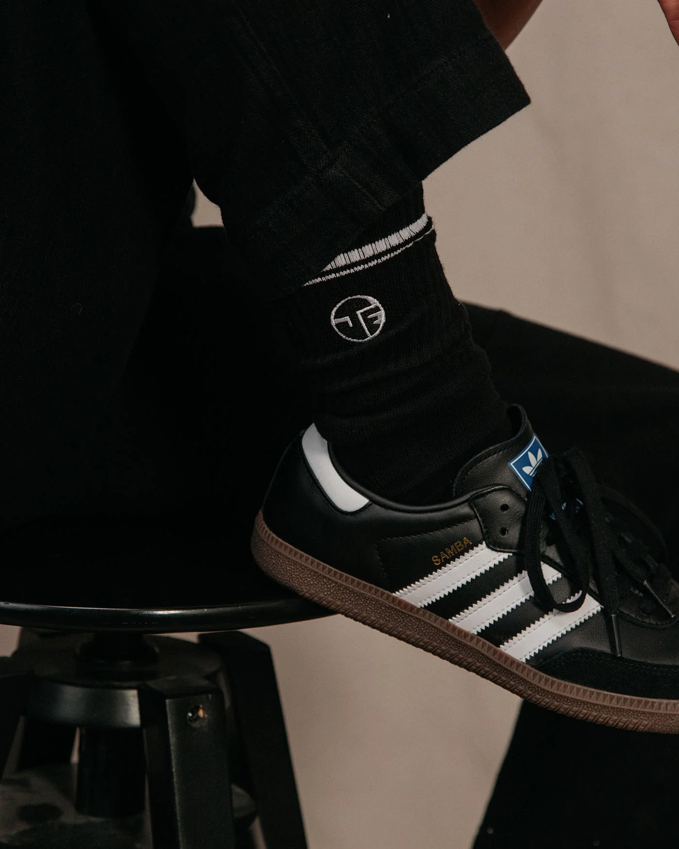 JF by Junk Food Embroidered Logo Crew Socks - Image 3