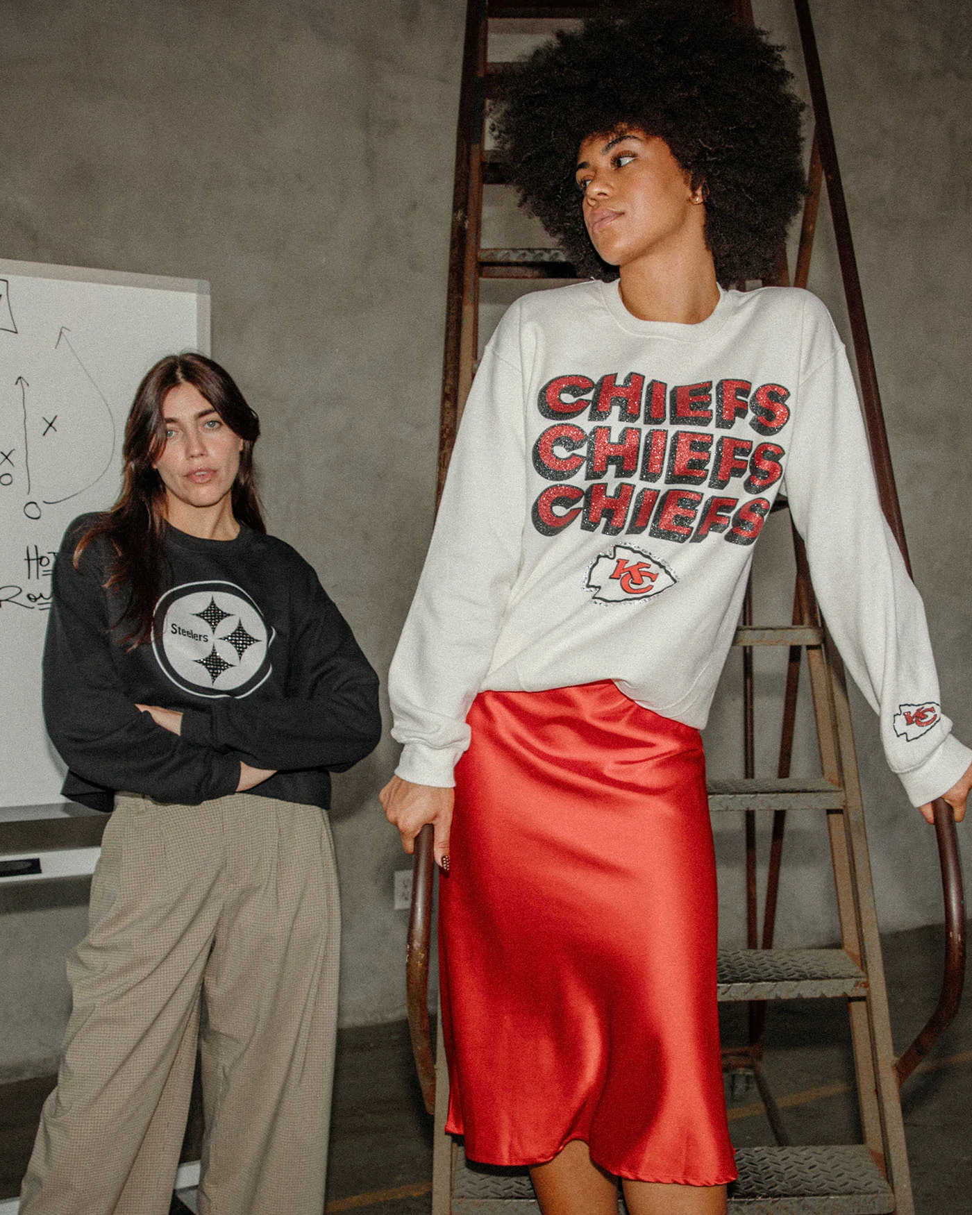 Kansas City Chiefs Repeat Bling Flea Market Crew Fleece - Image 2