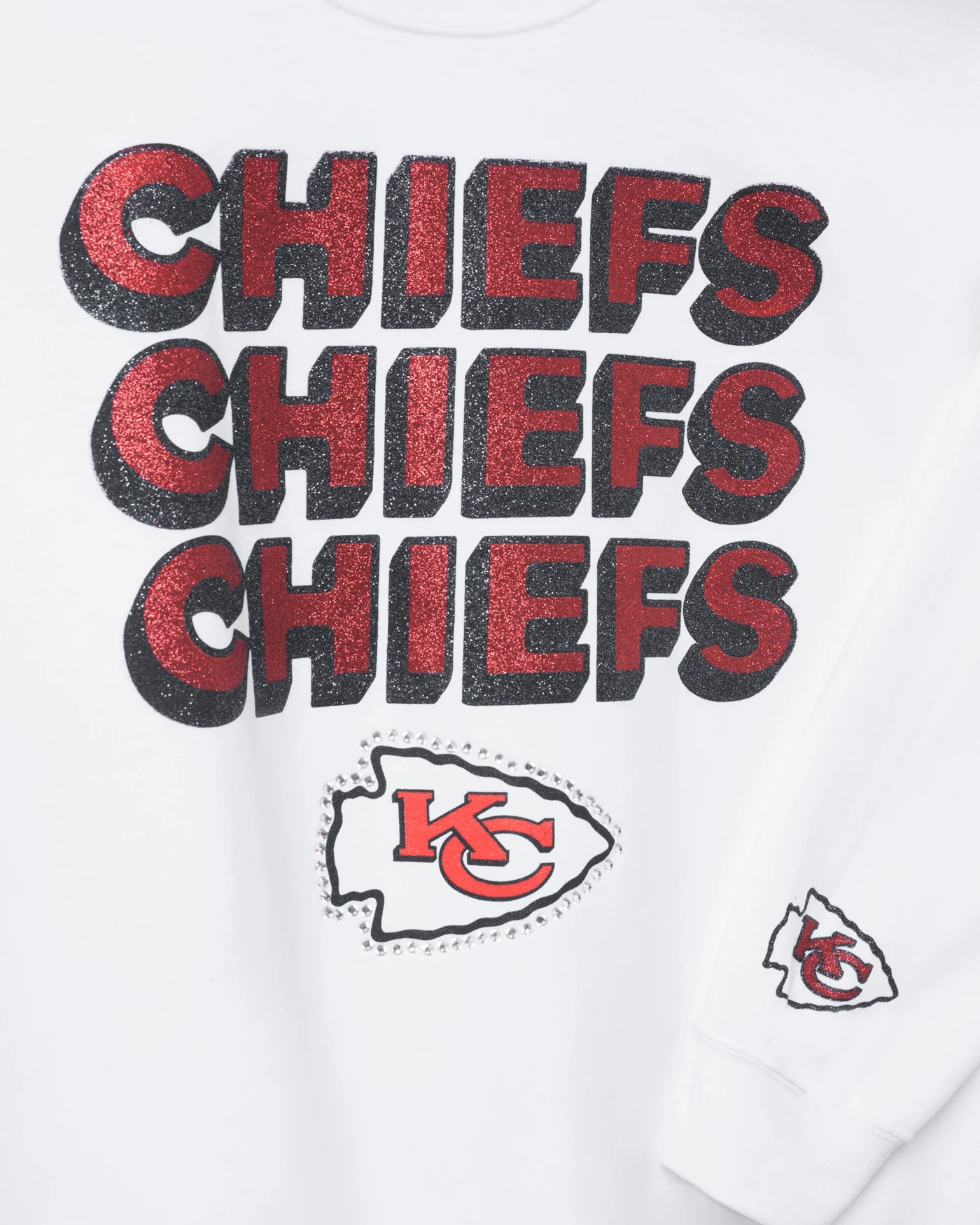 Kansas City Chiefs Repeat Bling Flea Market Crew Fleece - Image 5