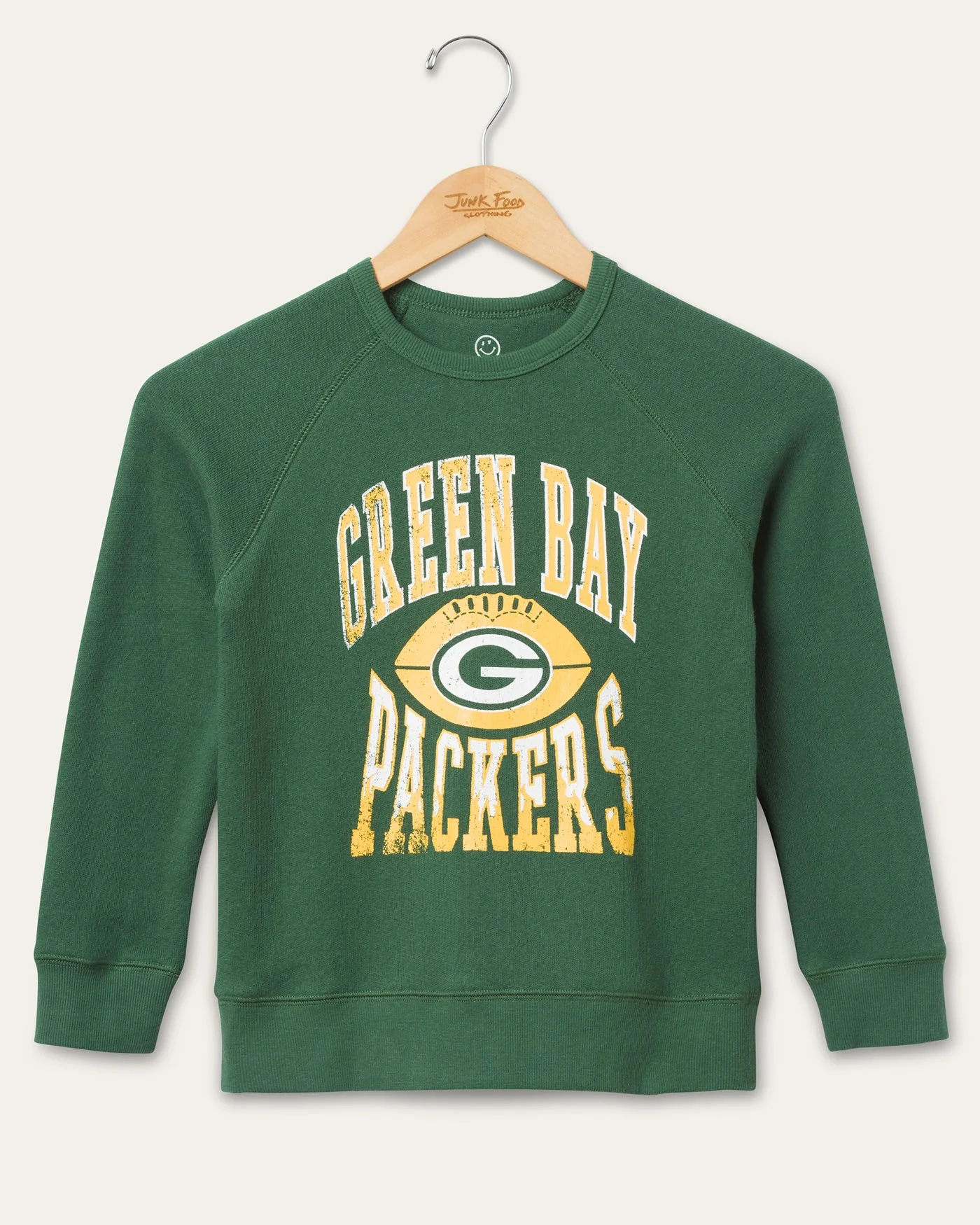 Kids Green Bay Packers Hot Route Raglan Fleece