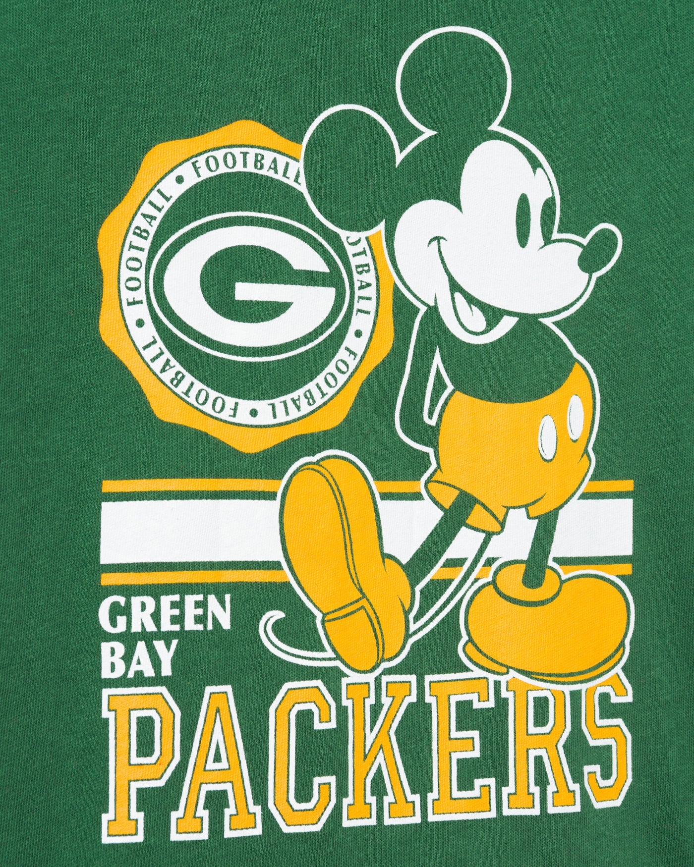 Kids Green Bay Packers Mickey Crest Tee - Image 3