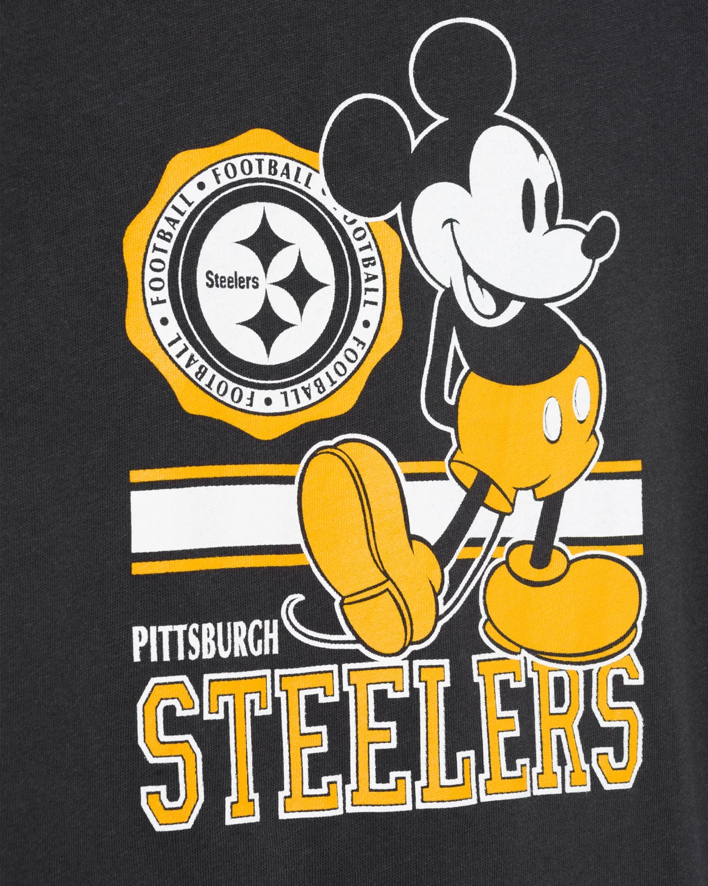 Kids Pittsburgh Steelers Mickey Crest Tee - Image 3
