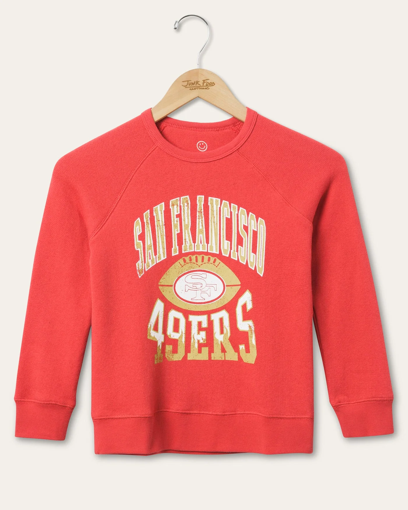 Kids San Francisco 49ers Hot Route Raglan Fleece