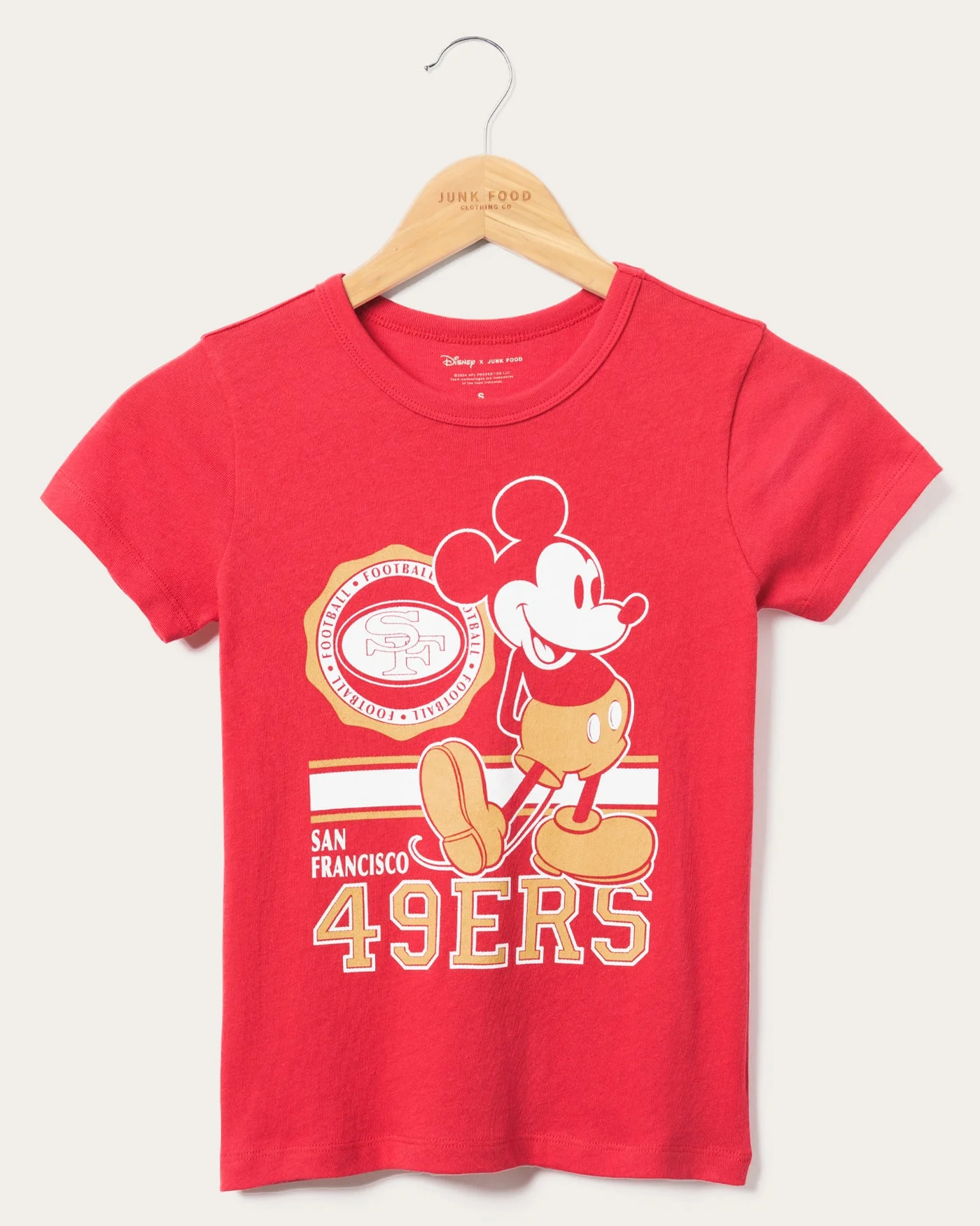 Kids San Francisco 49ers Mickey Crest Tee