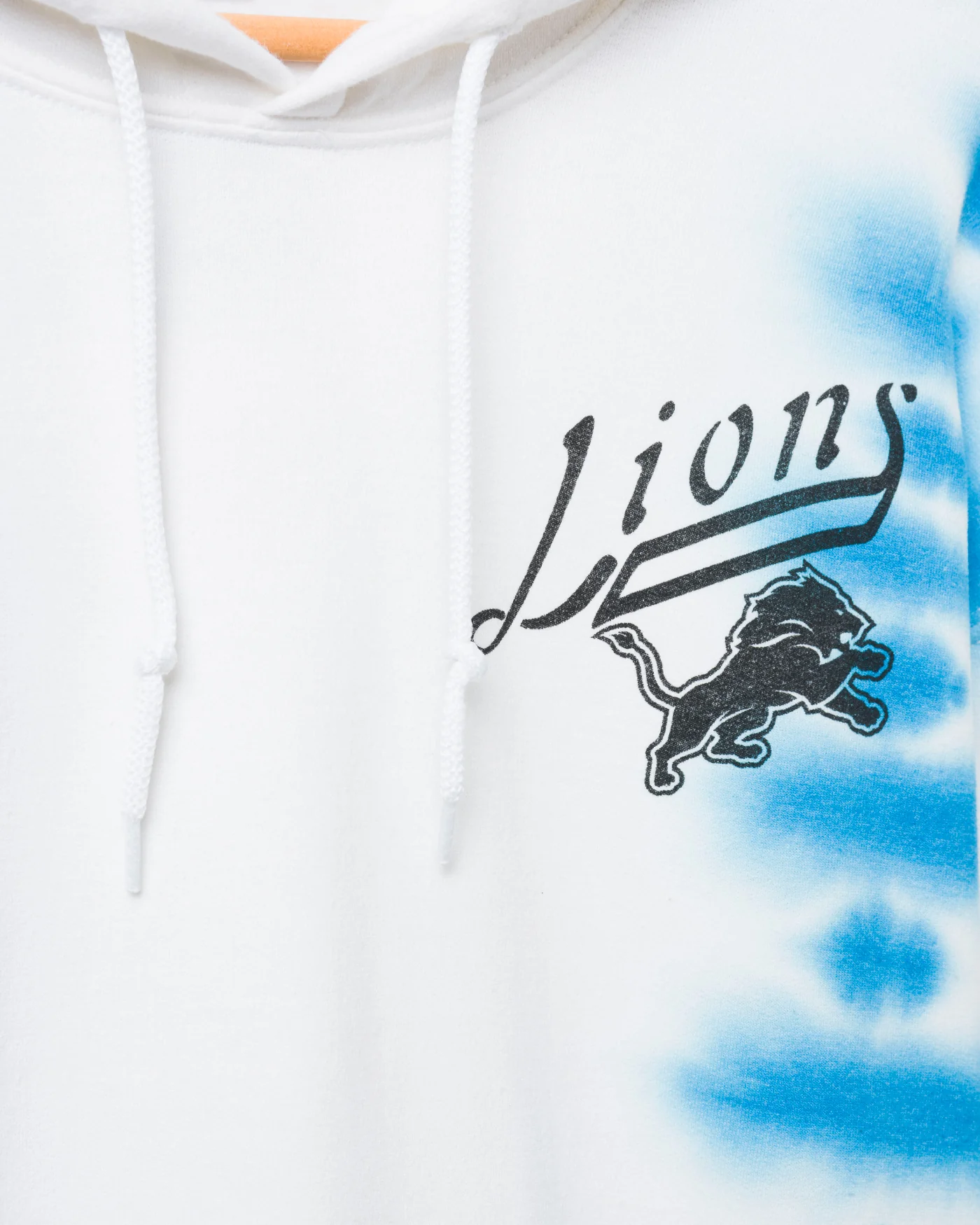 Detroit Lions Stitch Tie Dye Hoodie - Image 3