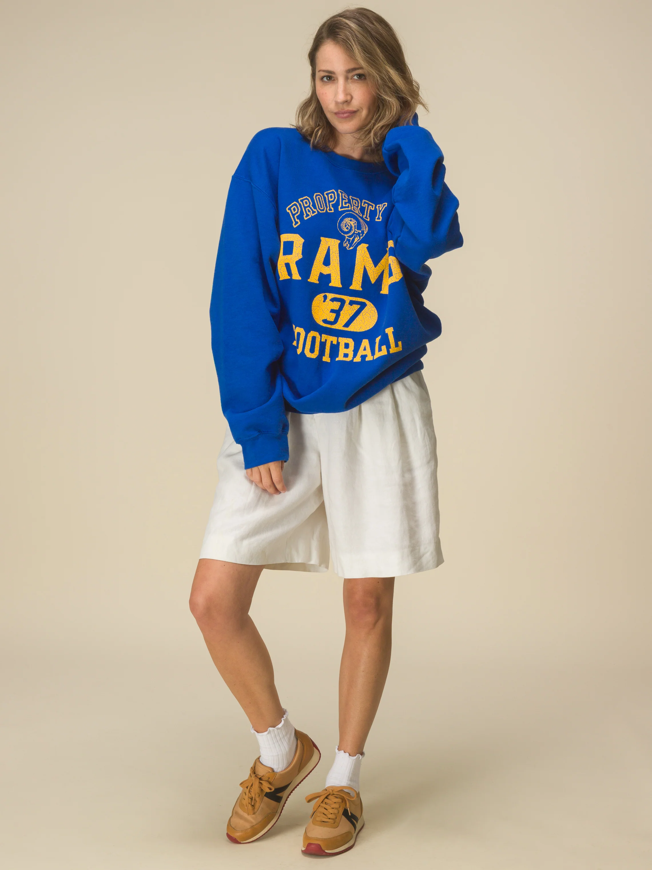 Los Angeles Rams Property Flea Market Crew Fleece - Image 2