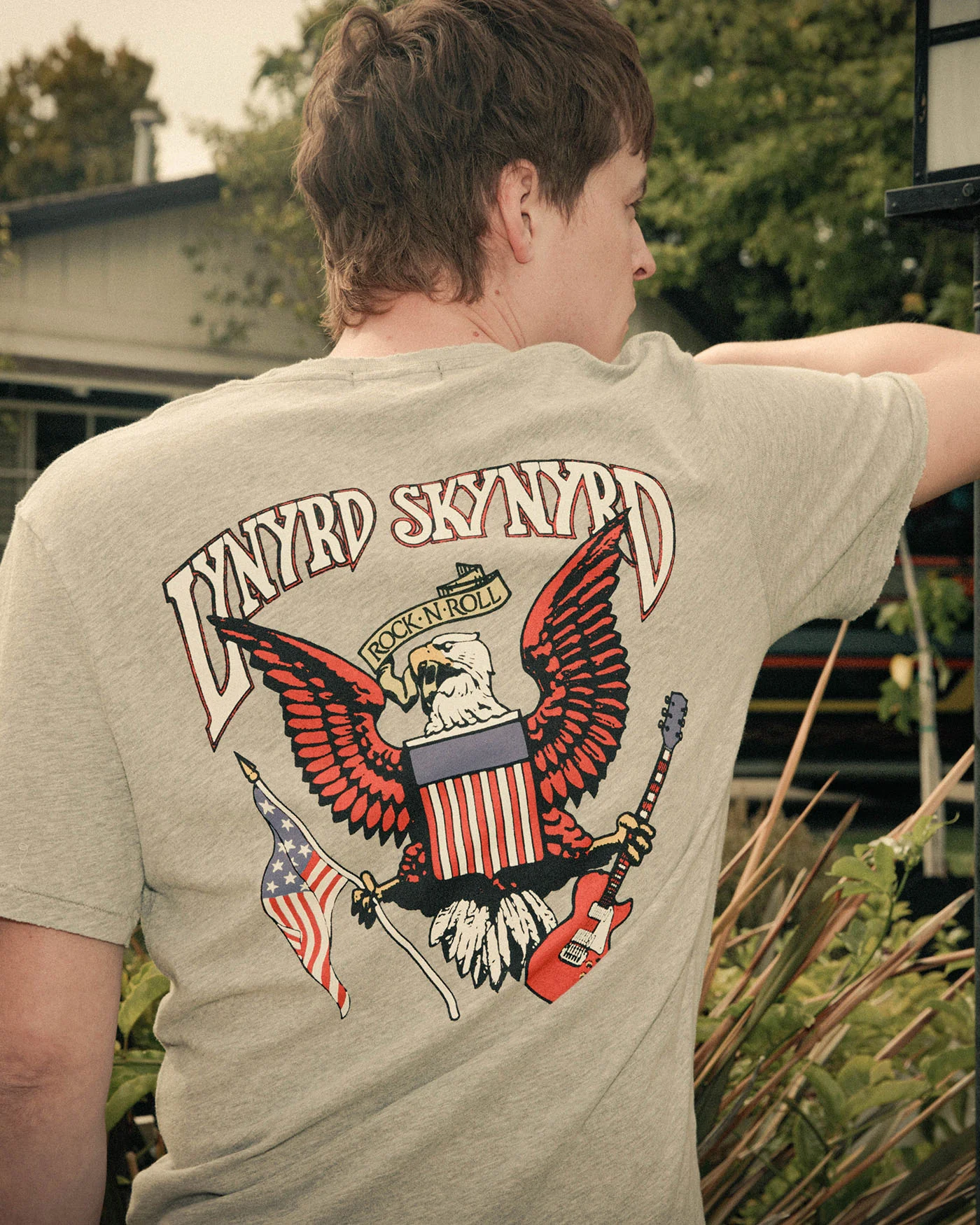 Lynyrd Skynyrd Rock N Roll Eagle Vintage Tee - Image 2