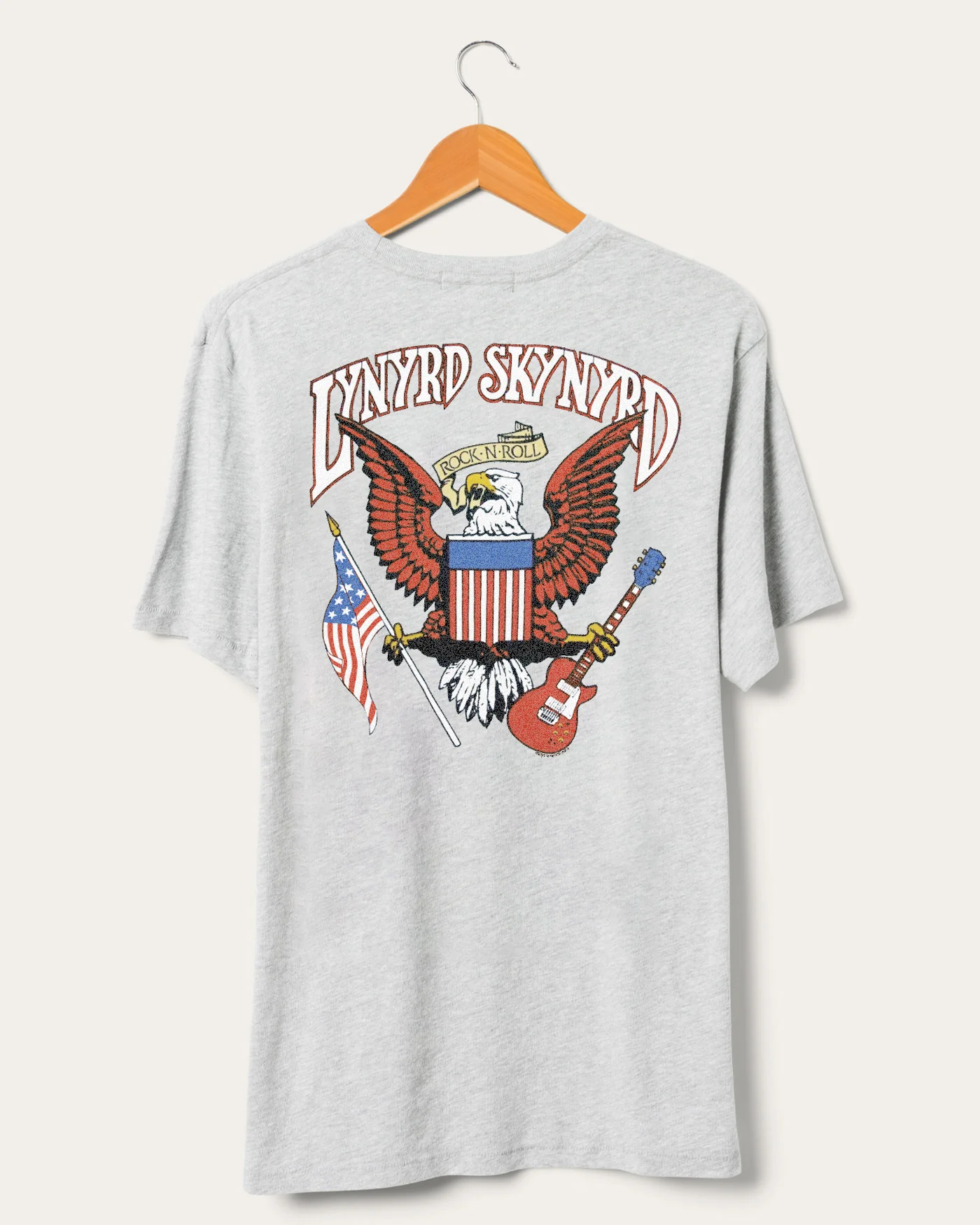 Lynyrd Skynyrd Rock N Roll Eagle Vintage Tee - Image 4