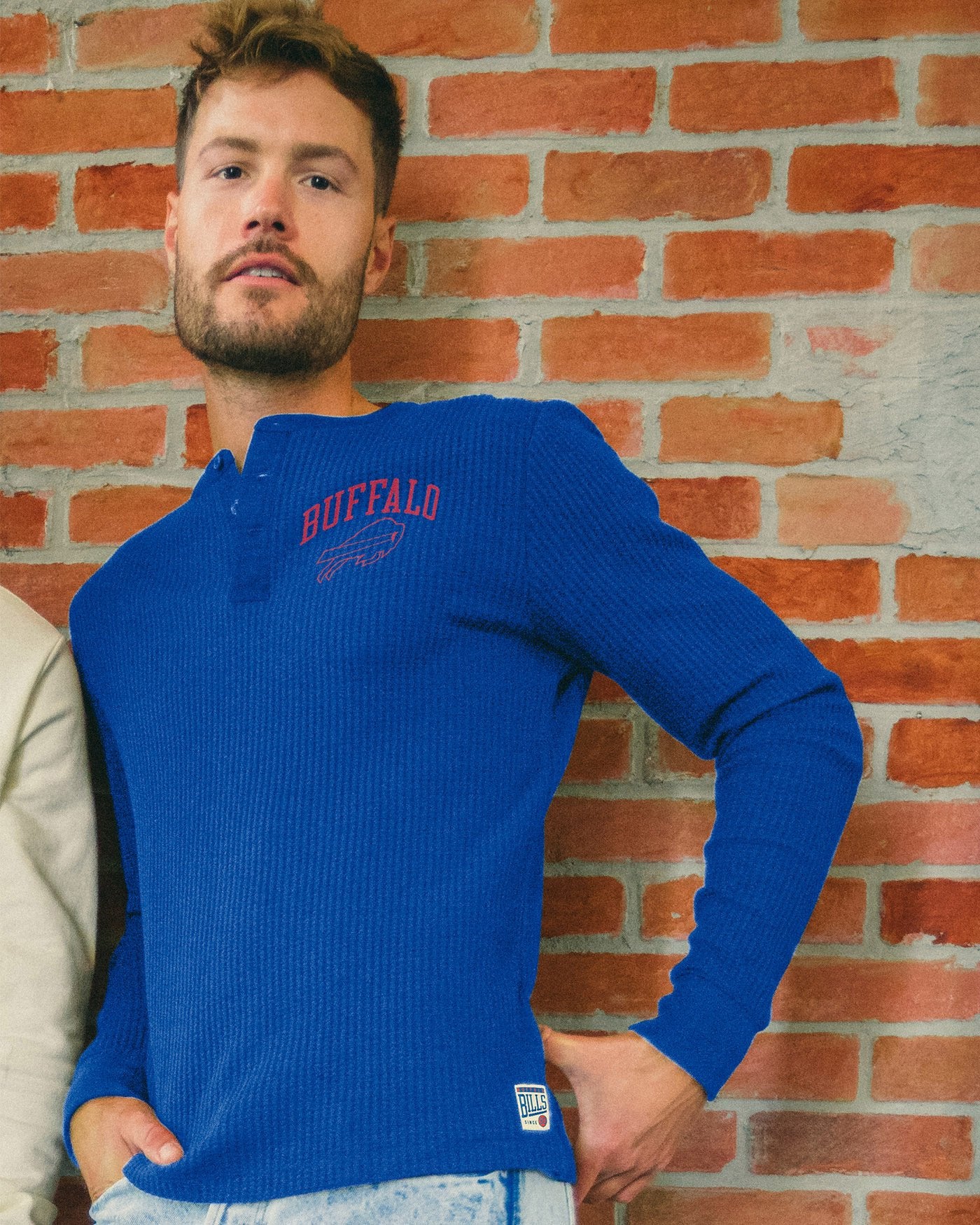 NFL Buffalo Bills Thermal Henley Long Sleeve - Image 2