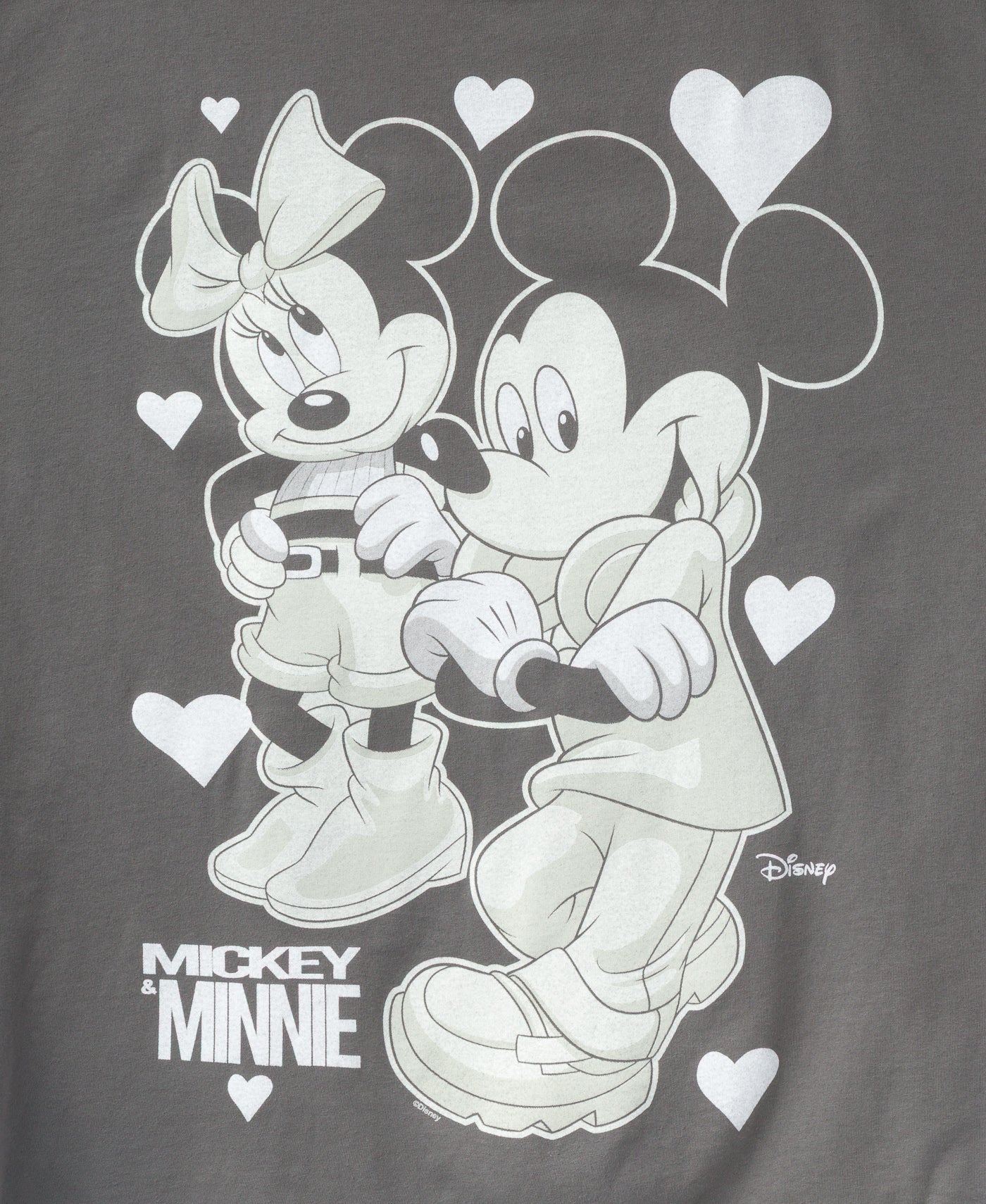 Mickey and Minnie Hearts Oversized Tee - Image 2