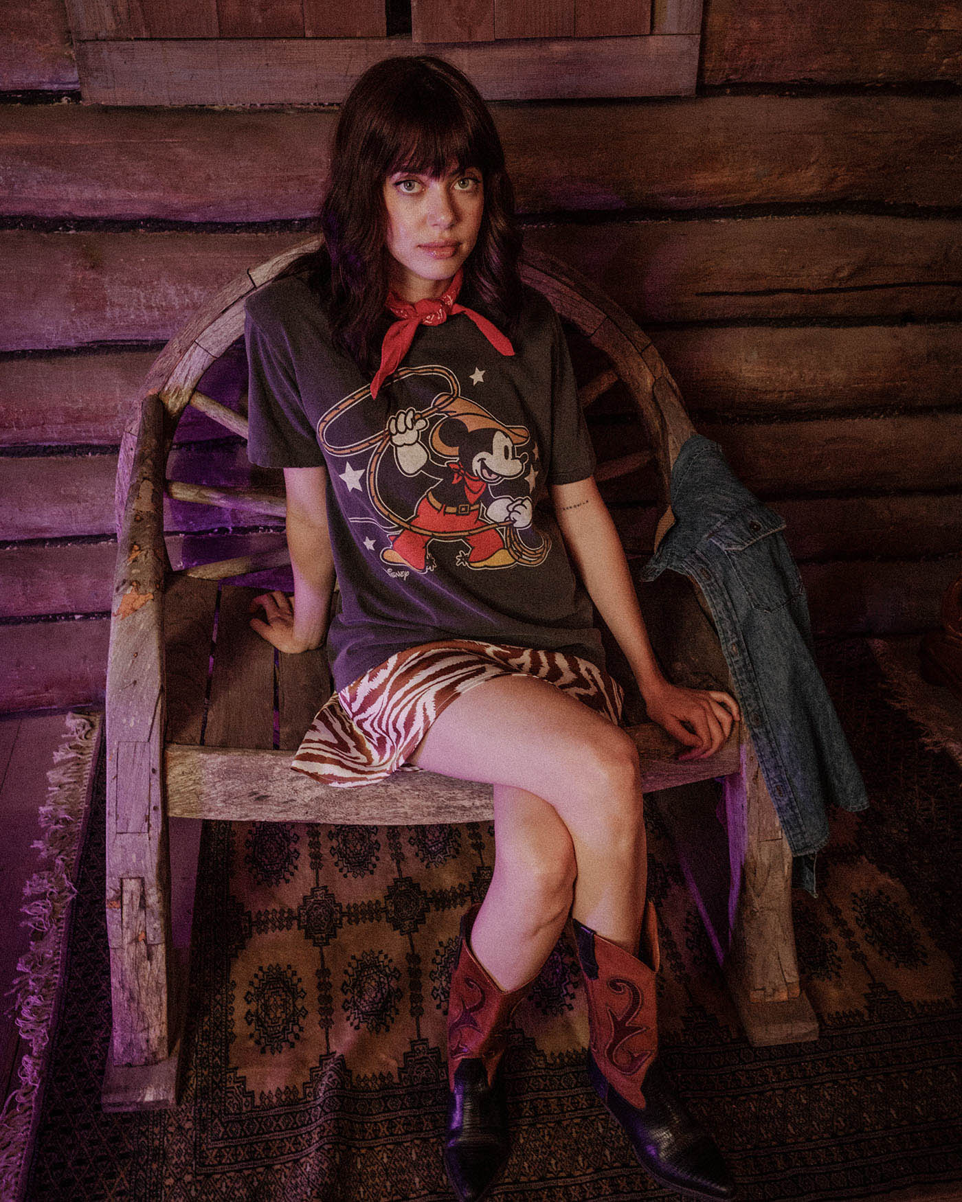 Mickey Mouse Lasso Vintage Tee - Image 2