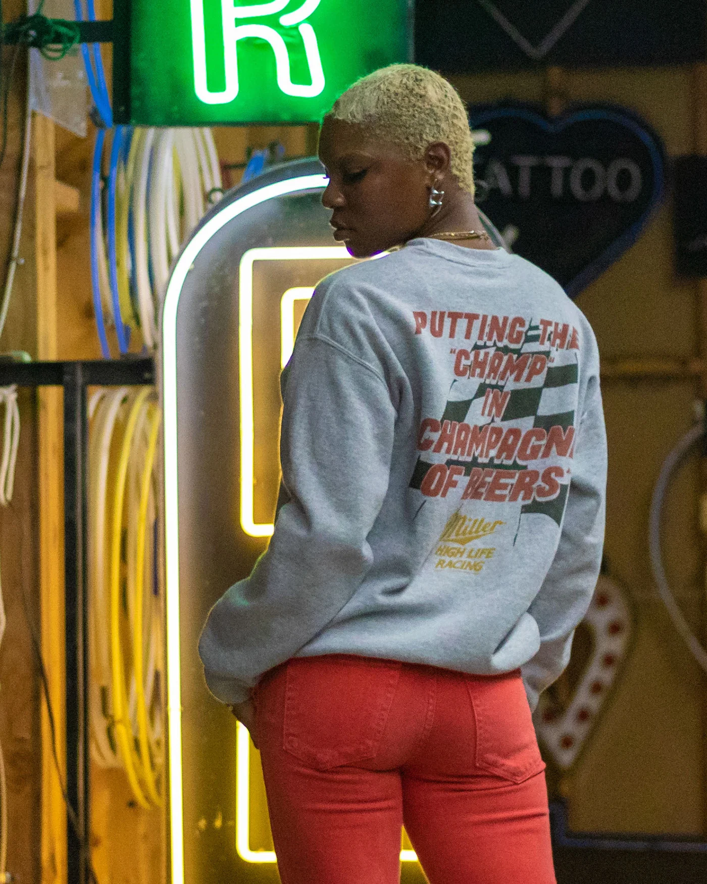 Miller High Life Champ in Champagne Flea Market Fleece - Image 4