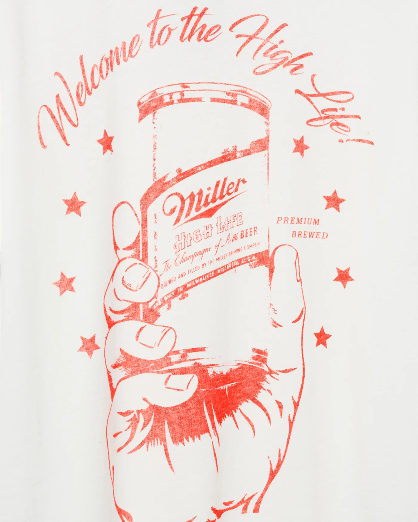 Miller High Life 120th Anniversary Can Vintage Tee - Image 6