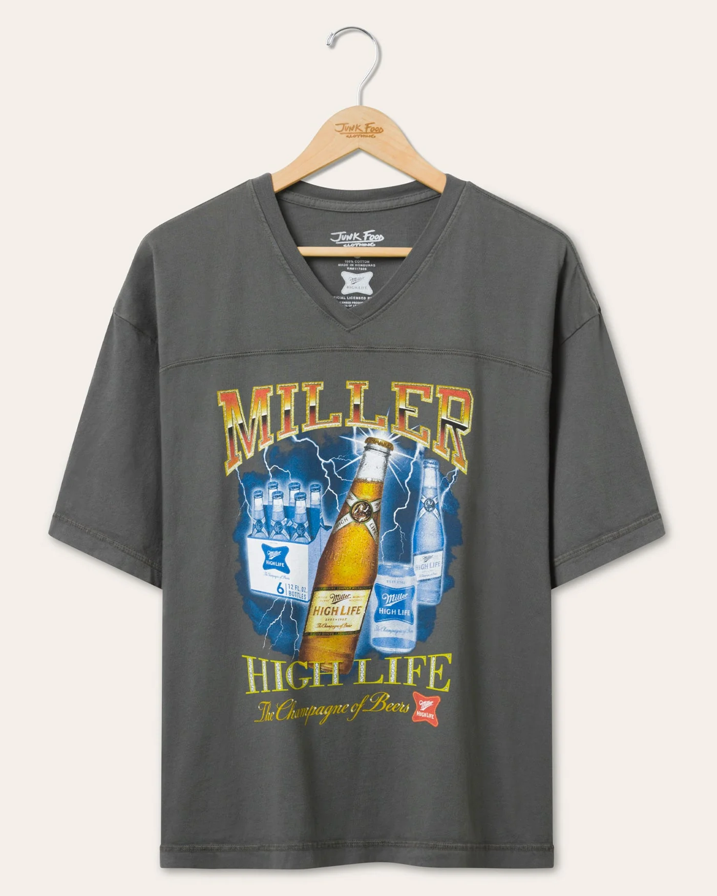 Miller High Life Lightning Bottles Hockey Tee