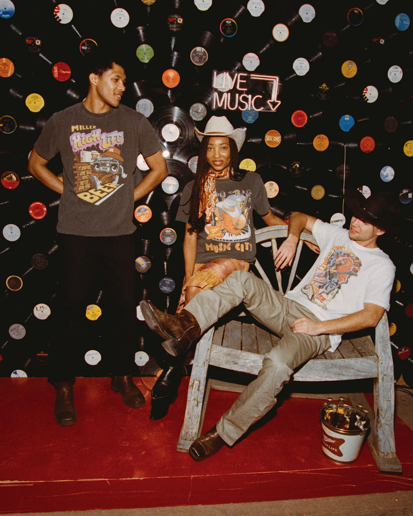 Miller High Life Miller Music Vintage Tee - Image 3