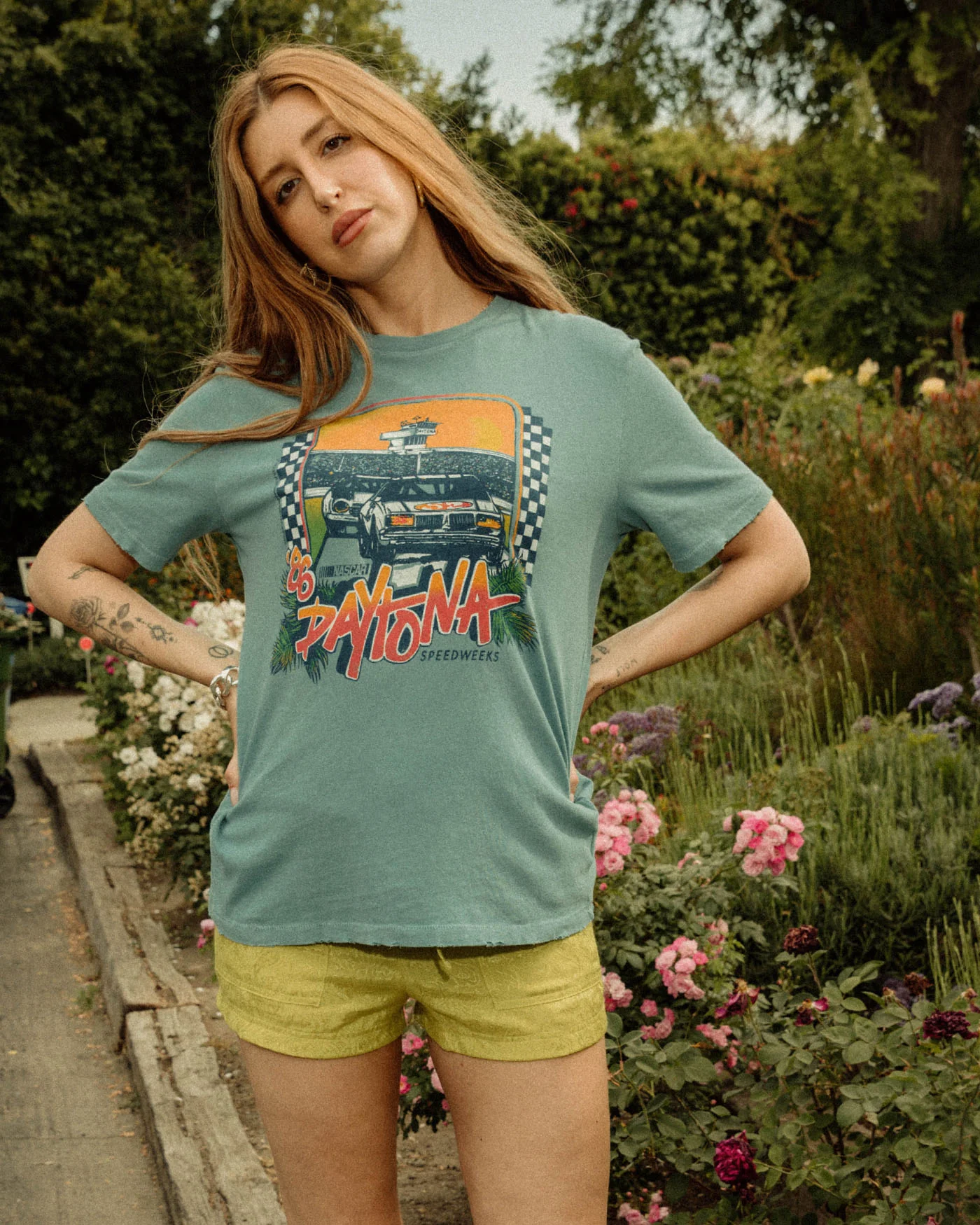 NASCAR '86 Daytona Speedway Vintage Tee - Image 2