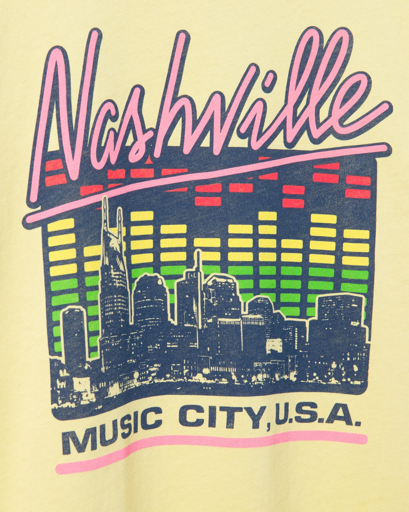 Nashville Music Skyline Vintage Tee - Image 5