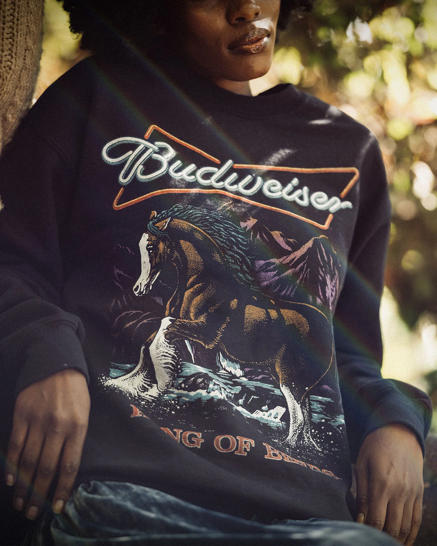 Neon Sign Clydesdales Flea Market Fleece - Image 2